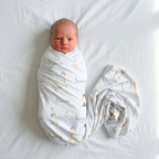 Personalized Swaddle in Silly Goose