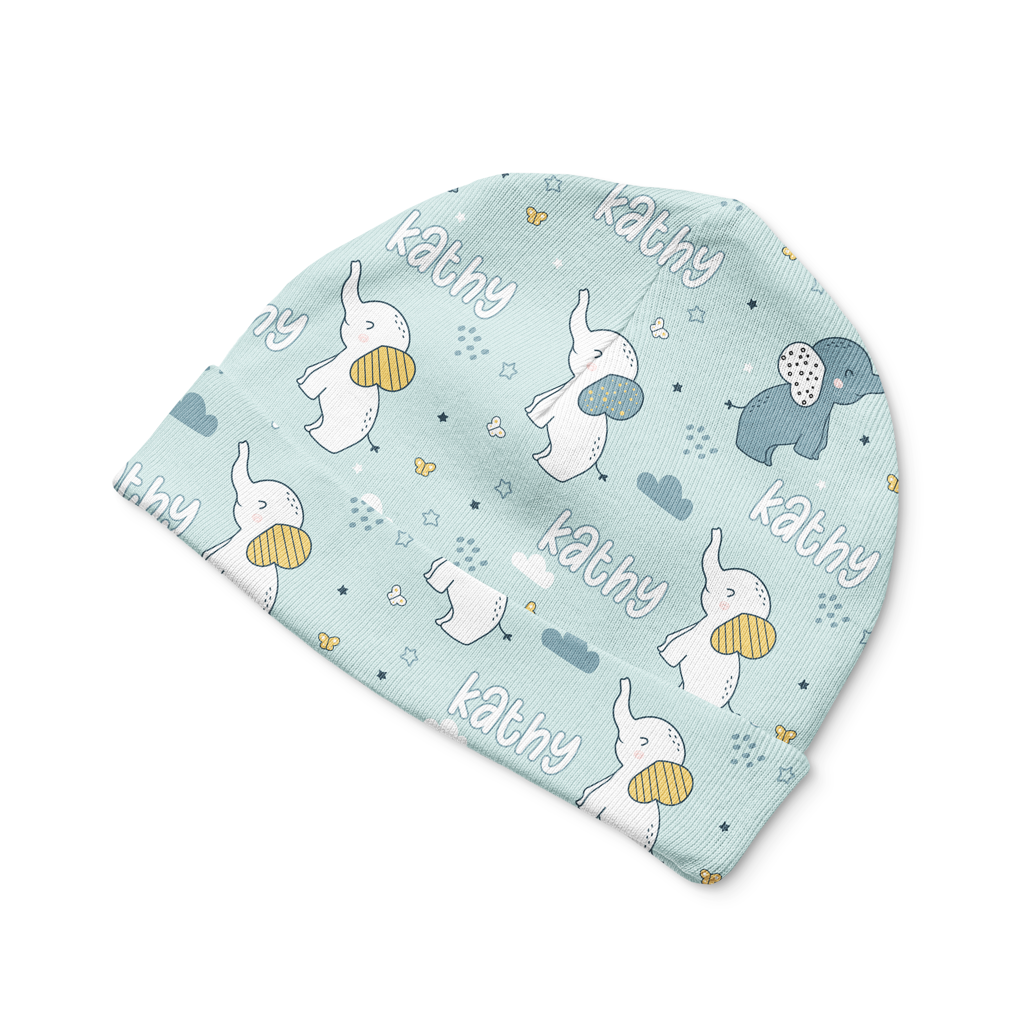 Personalized Beanie in Elephant