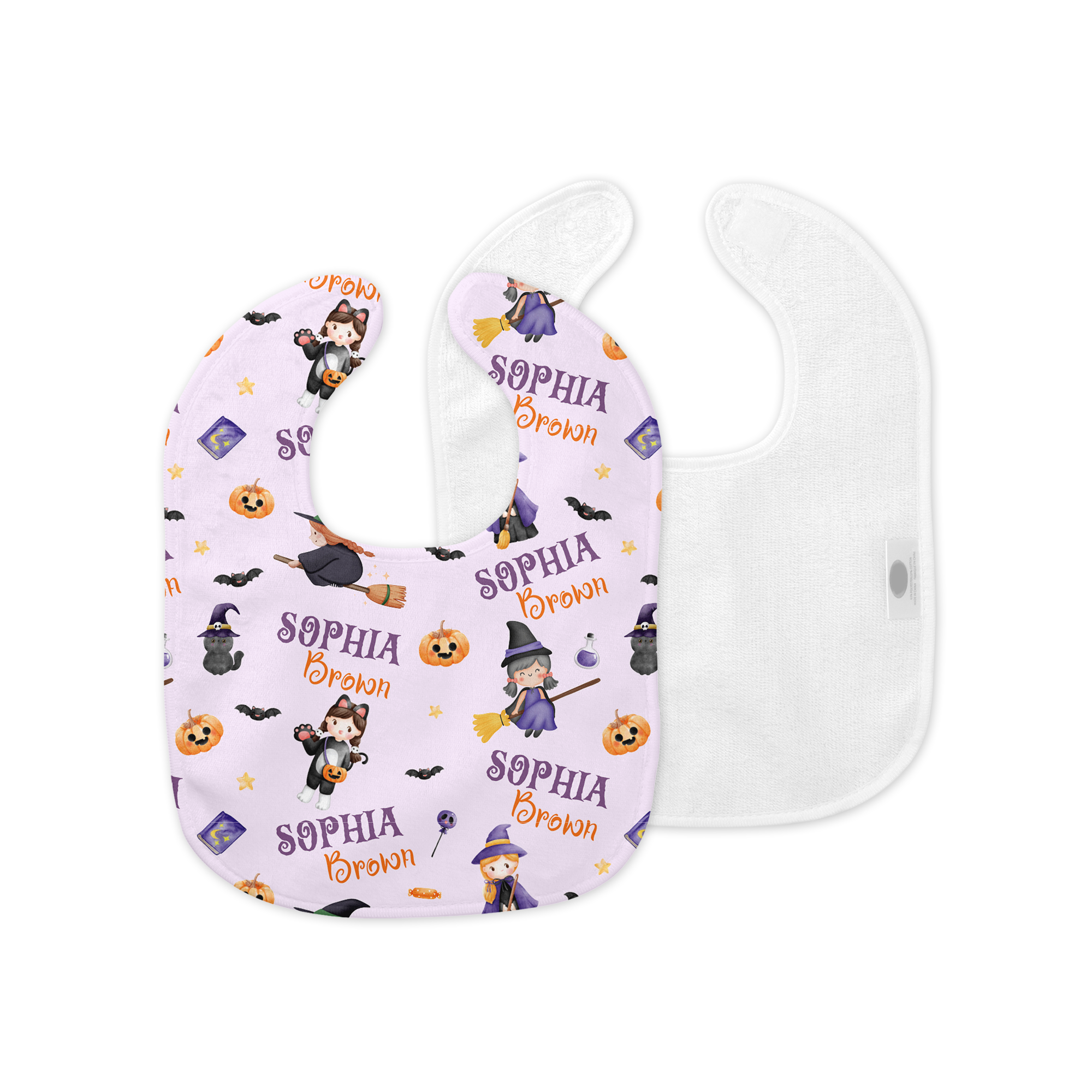 Personalized Bib and Burp Cloth Set in Dress-up Babe