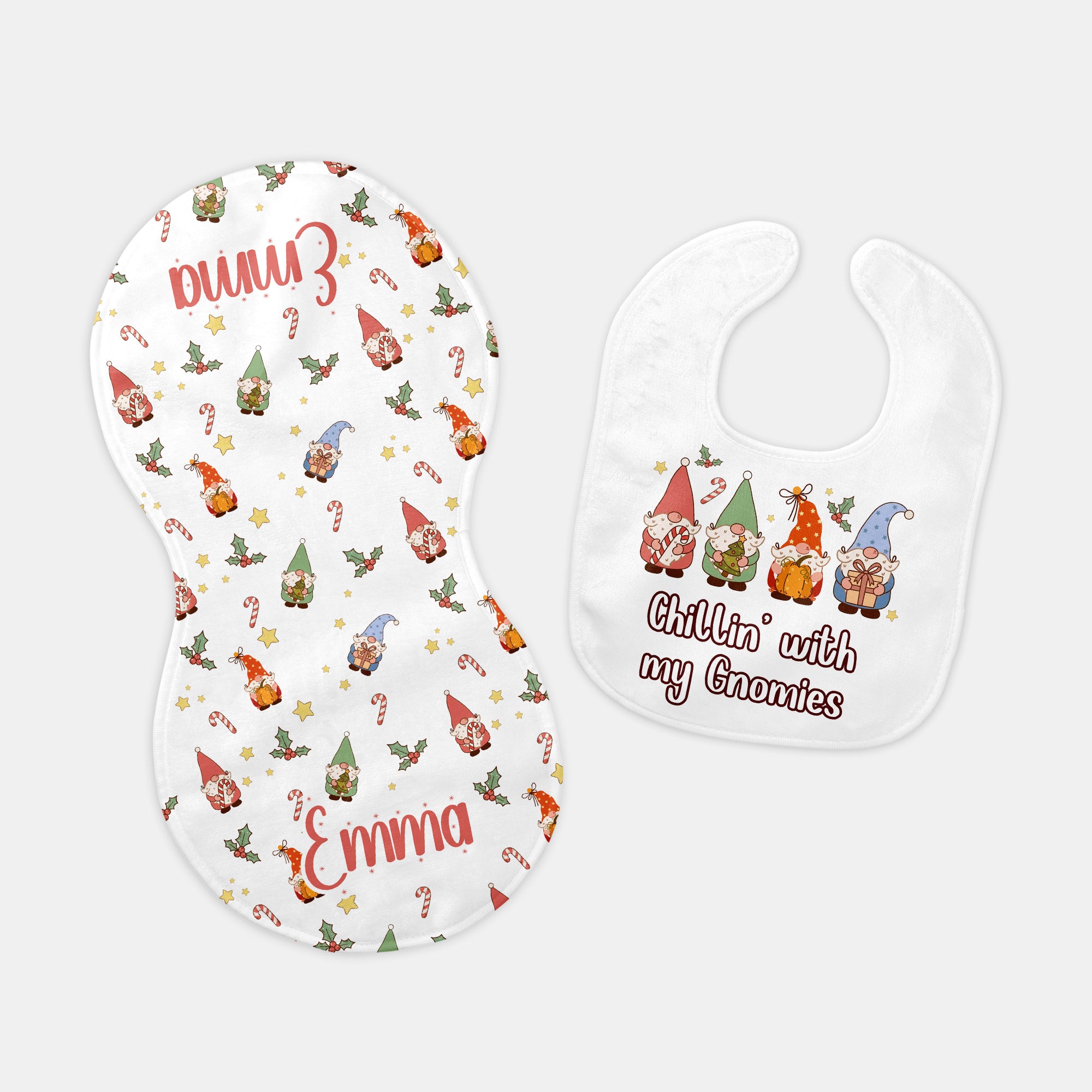 Graphic Bib in Chillin' with my Gnomies