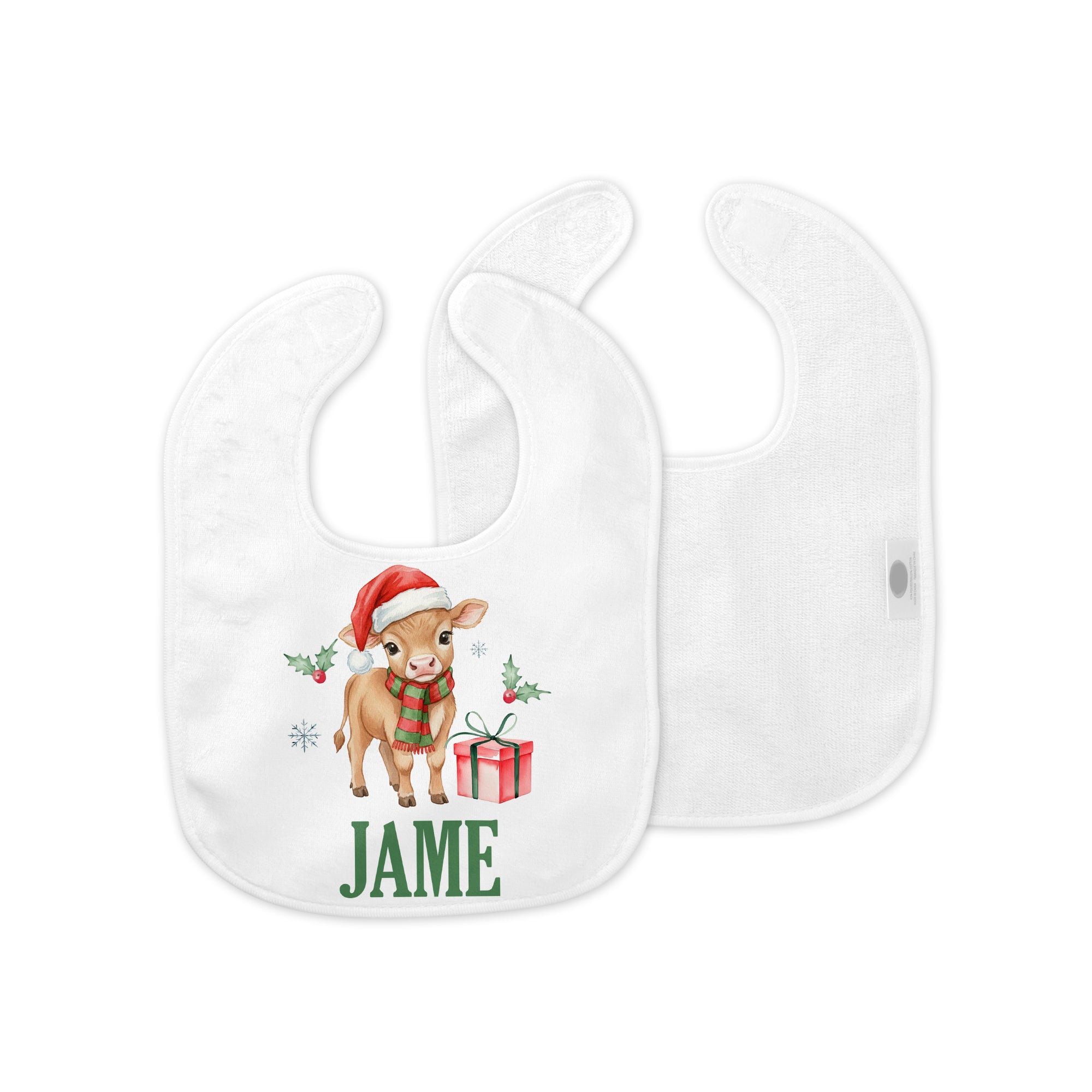Personalized Bib in Xmas Farm