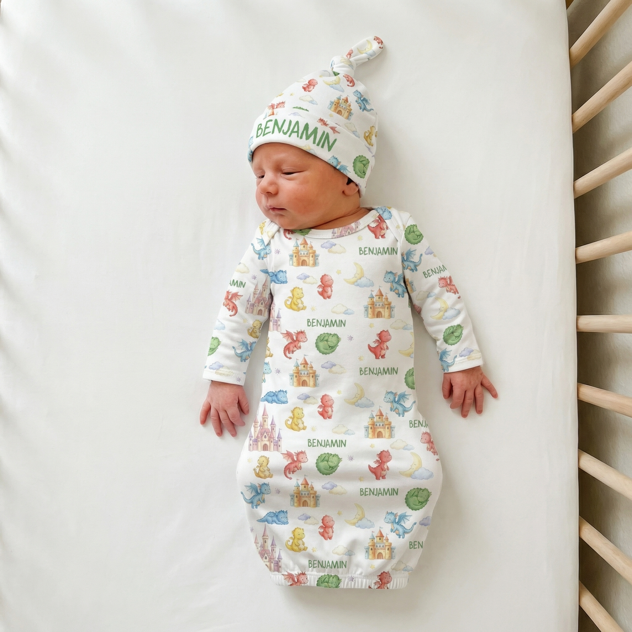 Personalized Sleep Gown in Dragon Kingdom