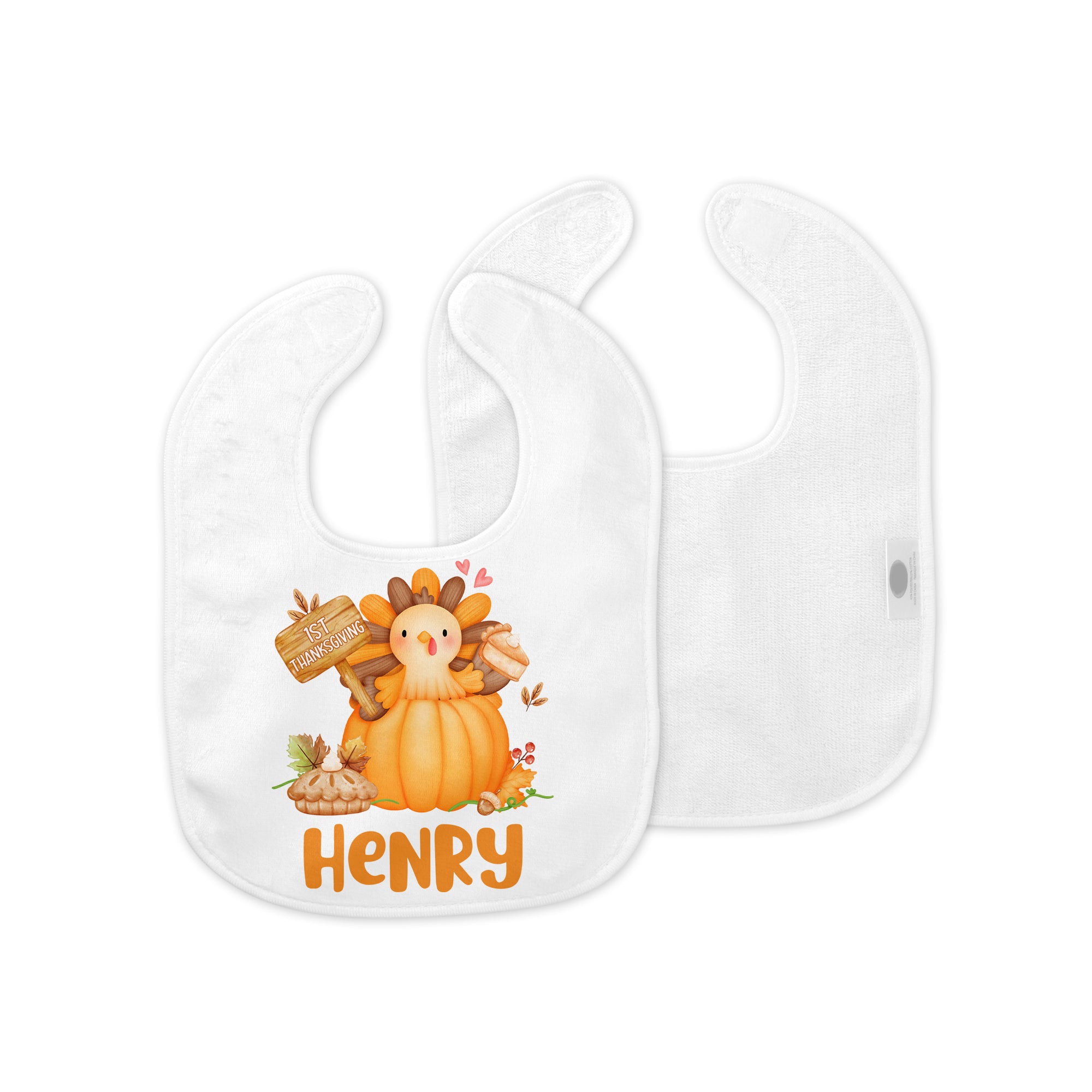Personalized Bib in Babe's 1st Thanks Giving