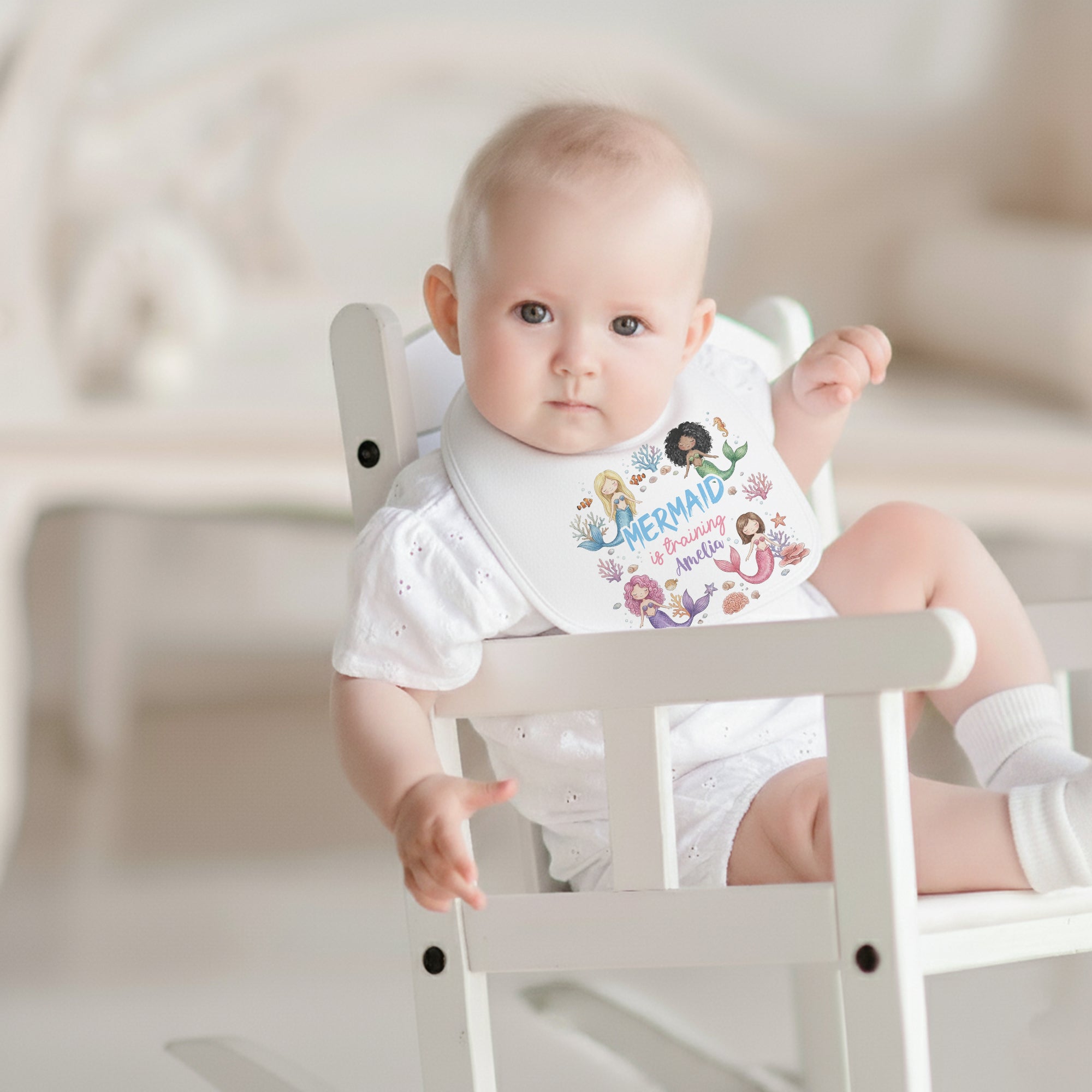 Personalized Bib in Mermaid is training