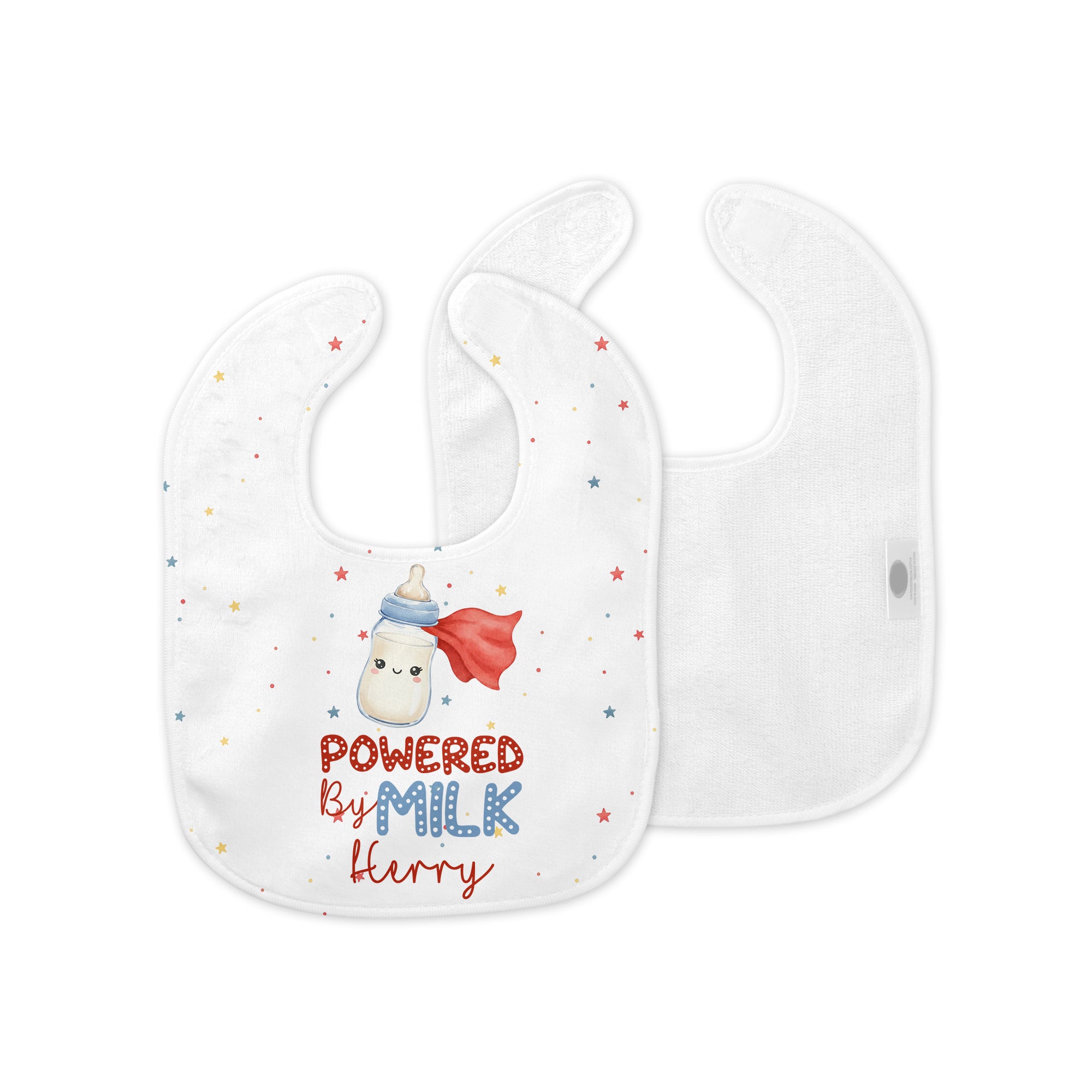 Personalized Bib in Powered by Milk