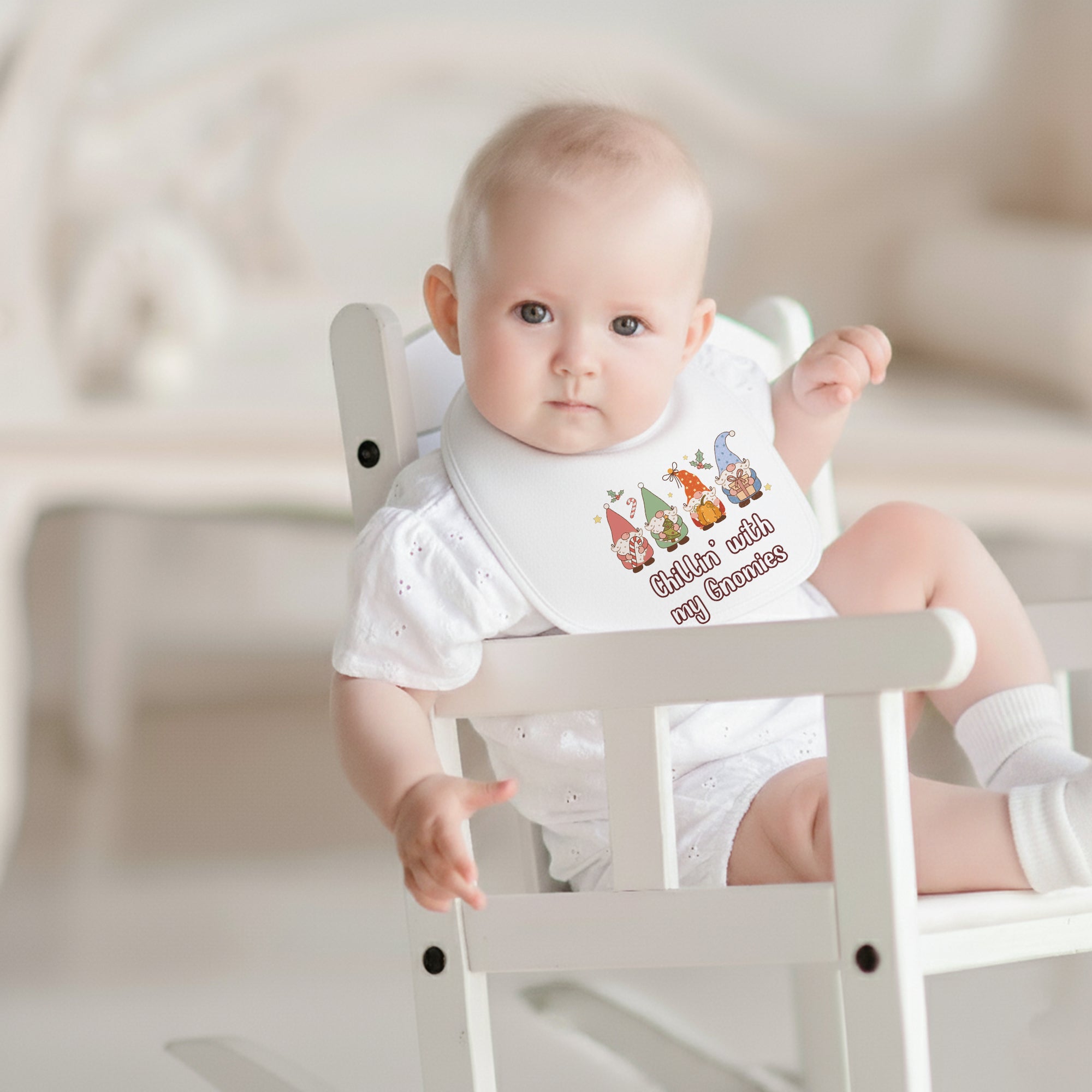 Graphic Bib in Chillin' with my Gnomies