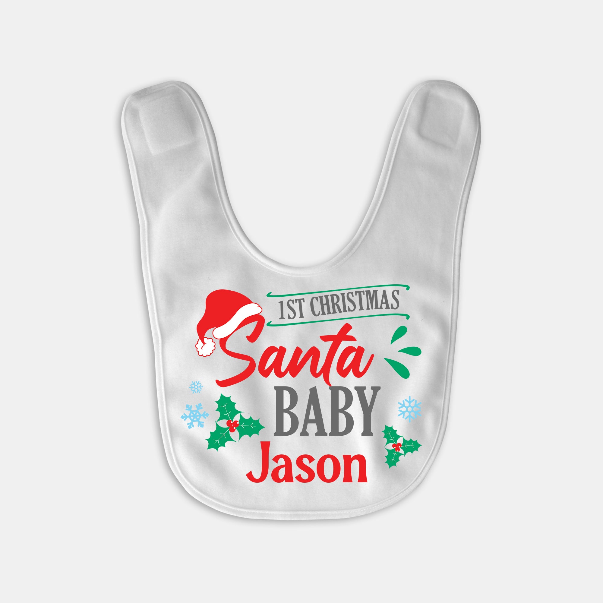 Santa Baby Personalized Bib