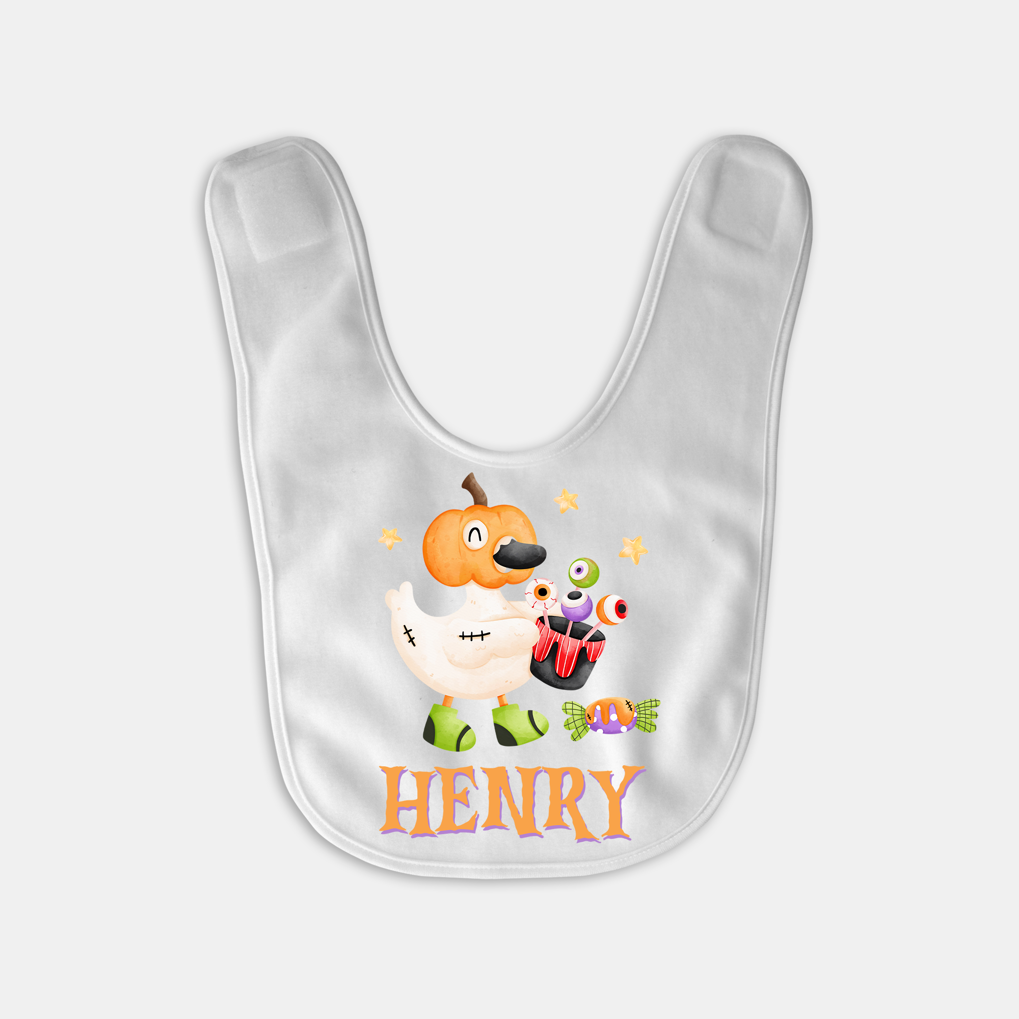 Goose In Booland Babe Personalized Bib