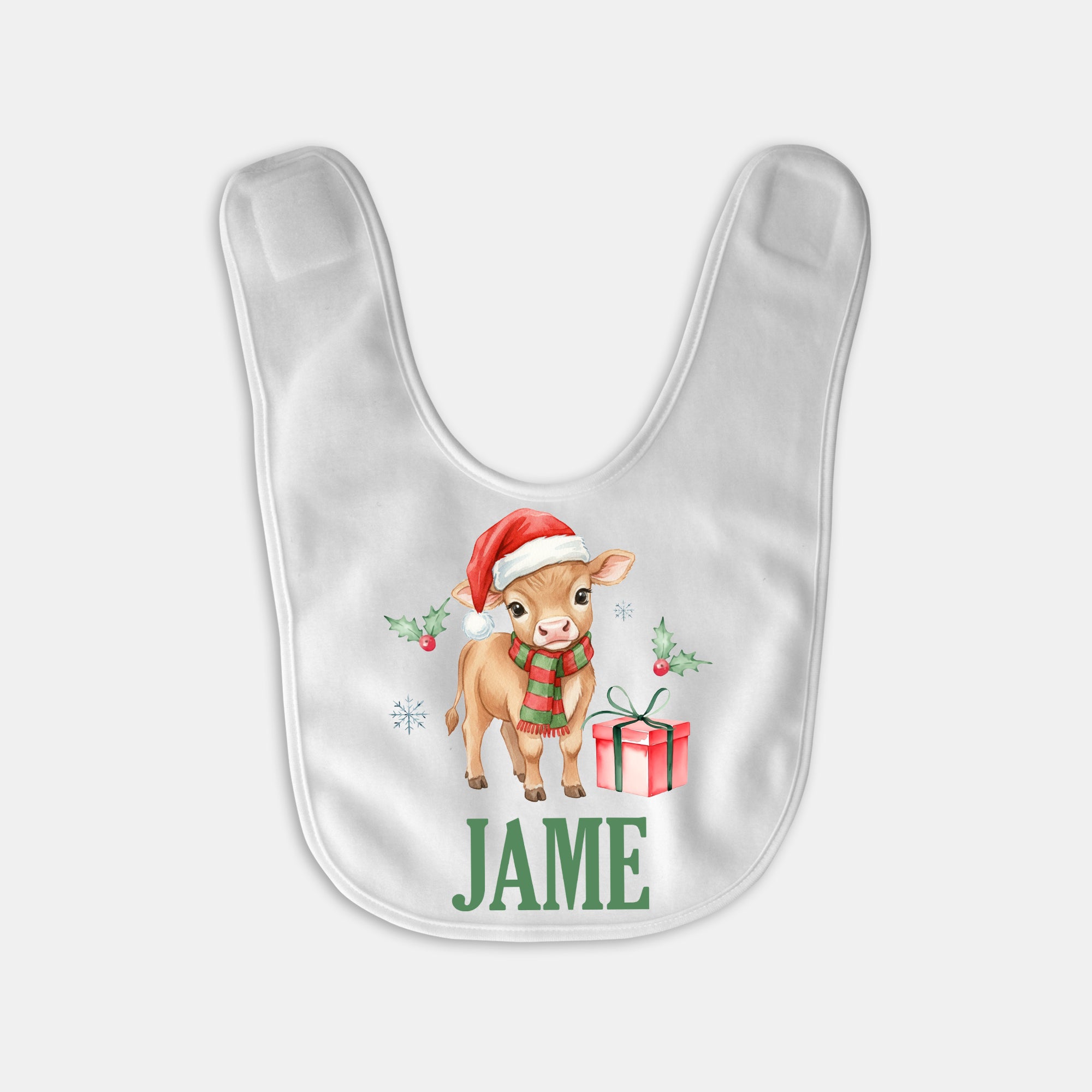Xmas Farm Personalized Bib