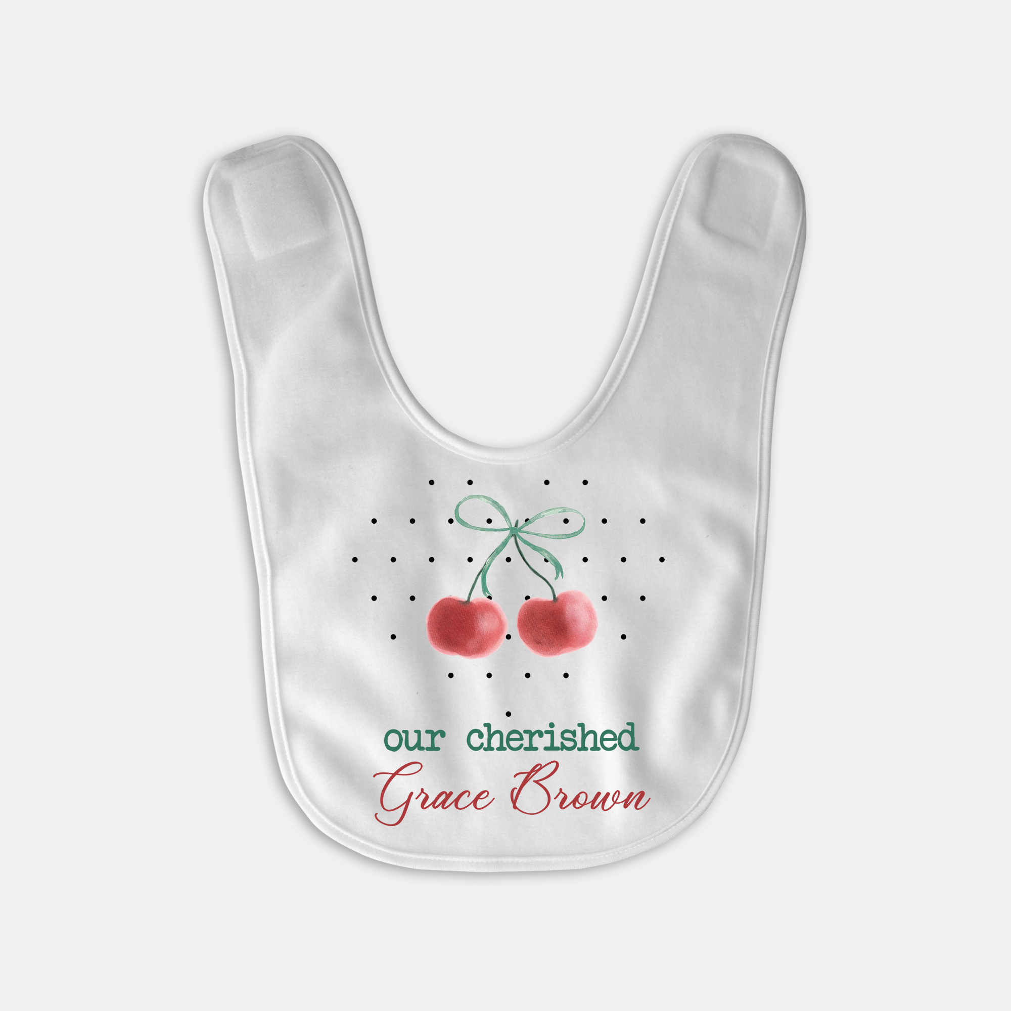 Personalized Bib in Cherished Baby