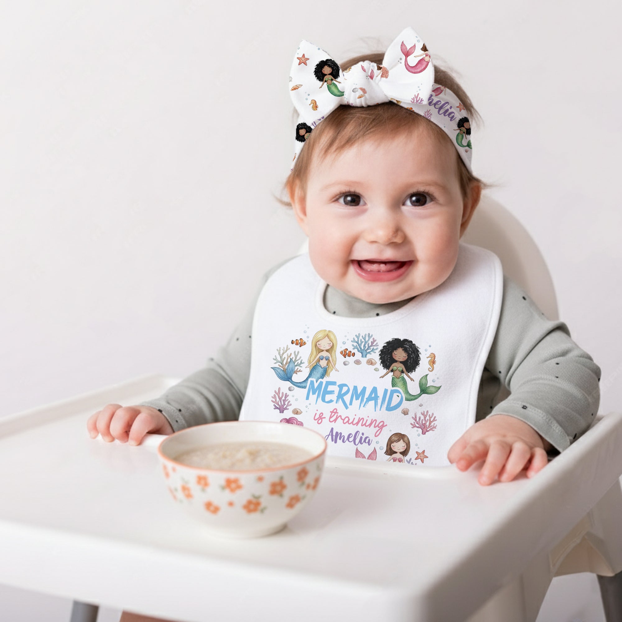 Personalized Bib in Mermaid is training