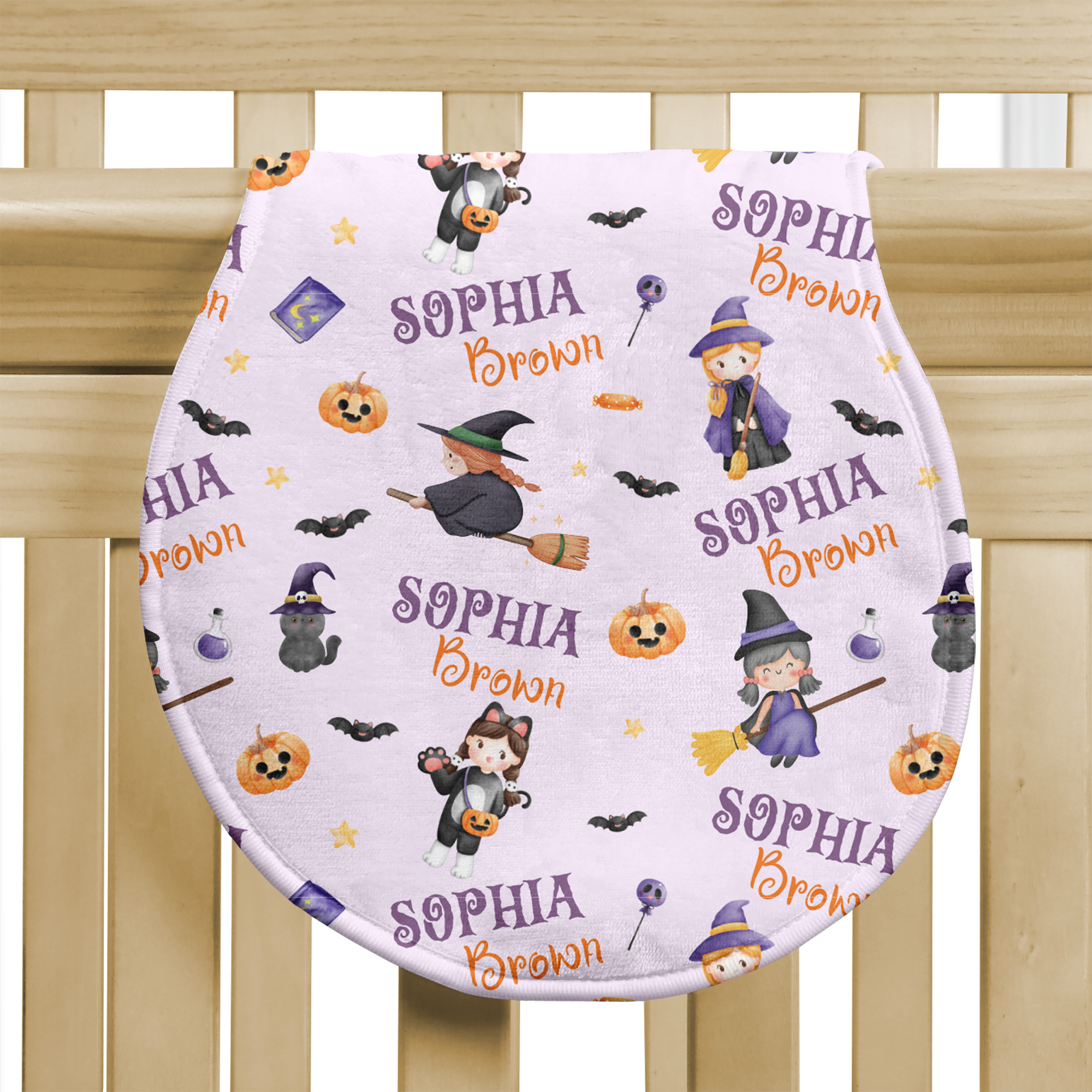 Personalized Bib and Burp Cloth Set in Dress-up Babe