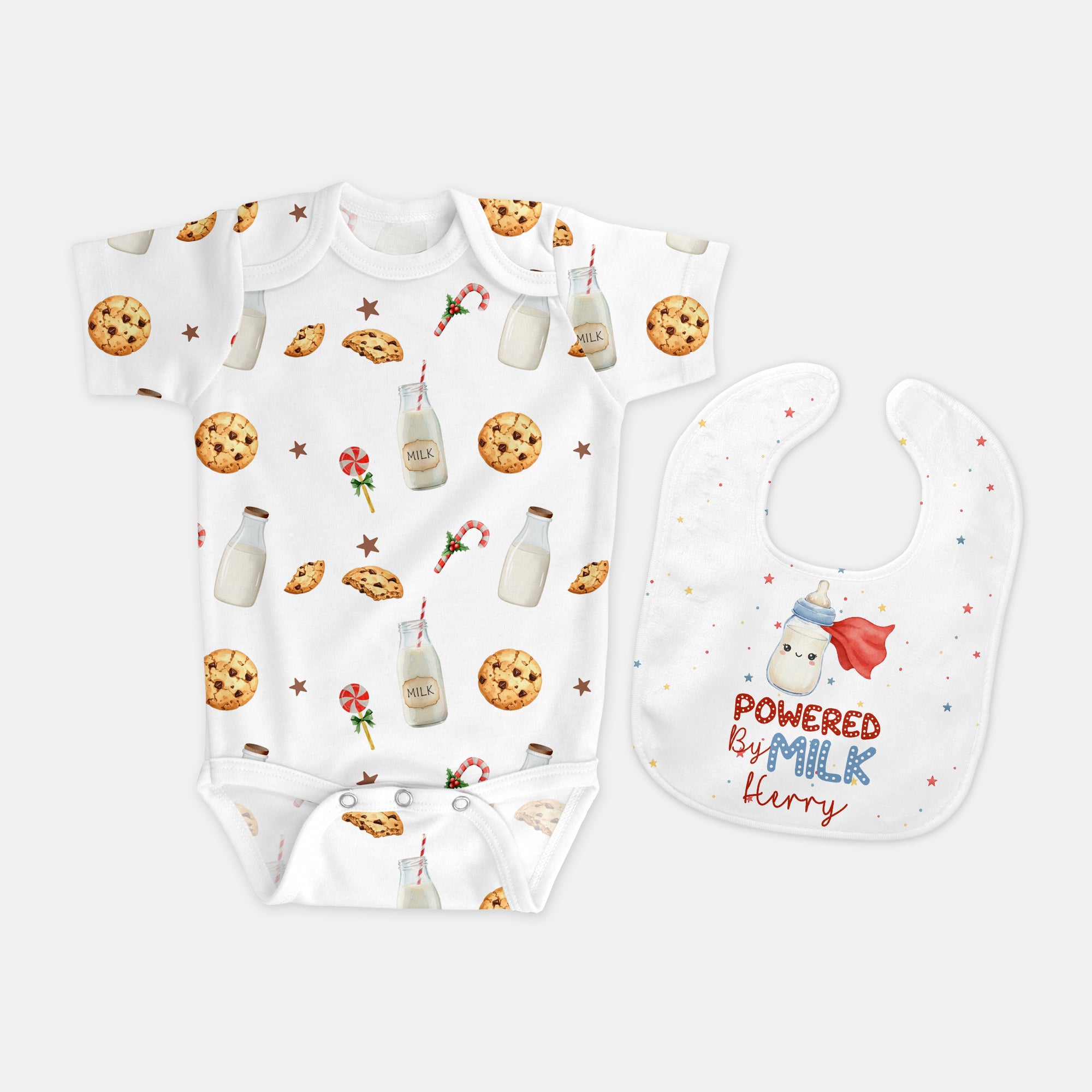 Personalized Bib in Powered by Milk
