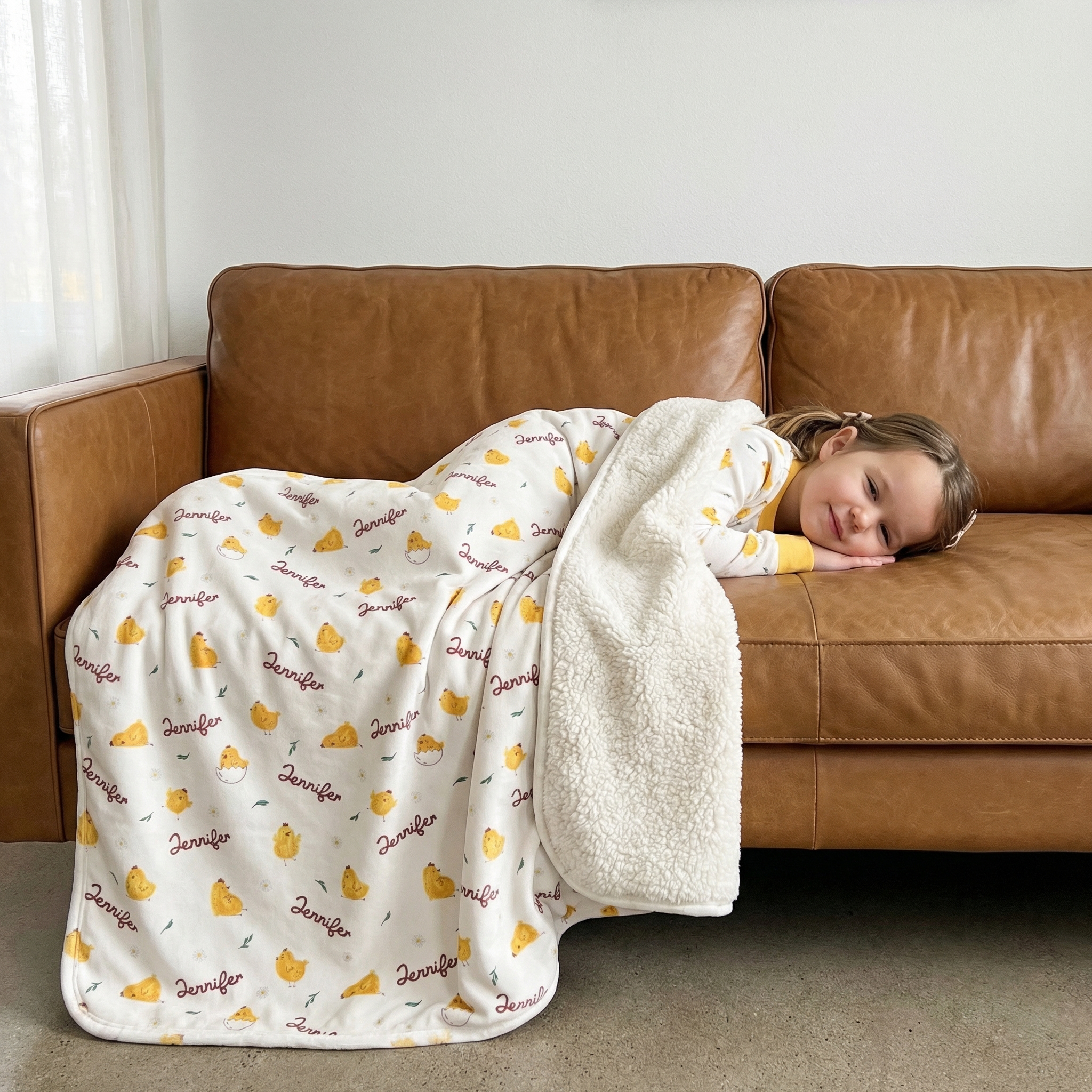Personalized Blanket in Little Chick