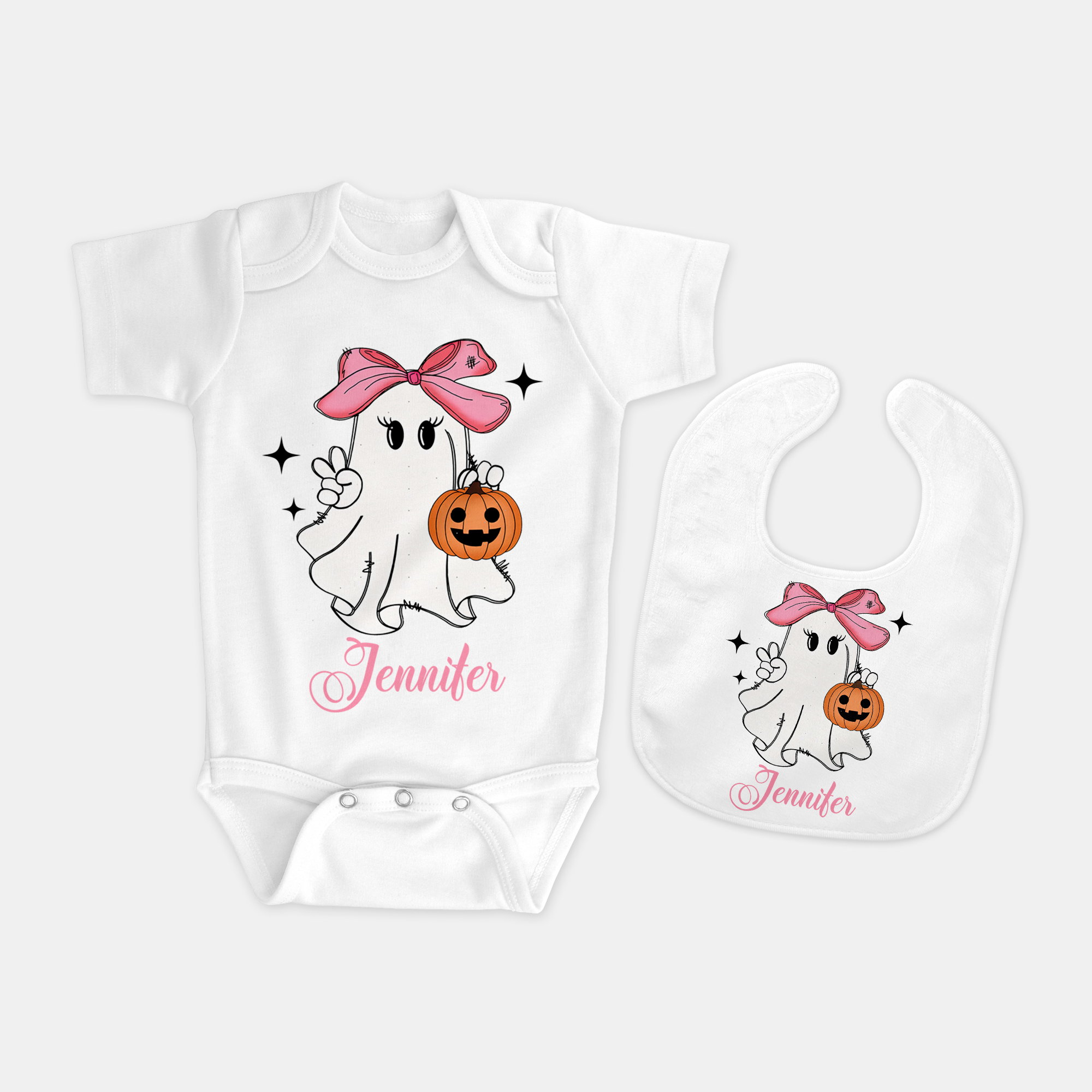 Personalized Bib in Boo Babes