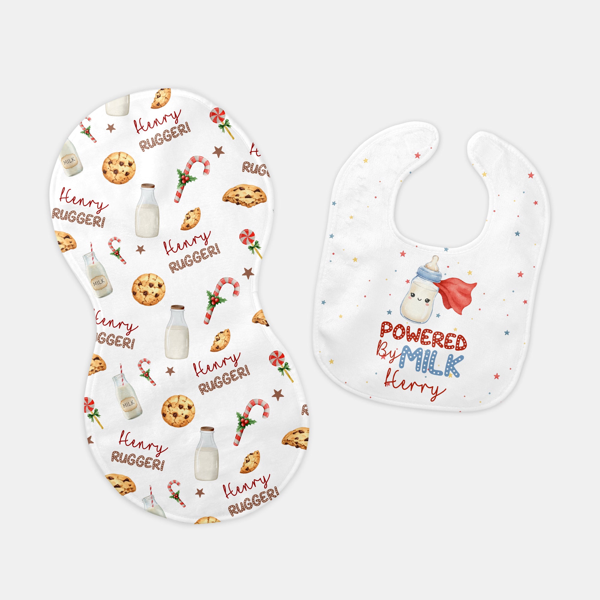 Personalized Bib in Powered by Milk