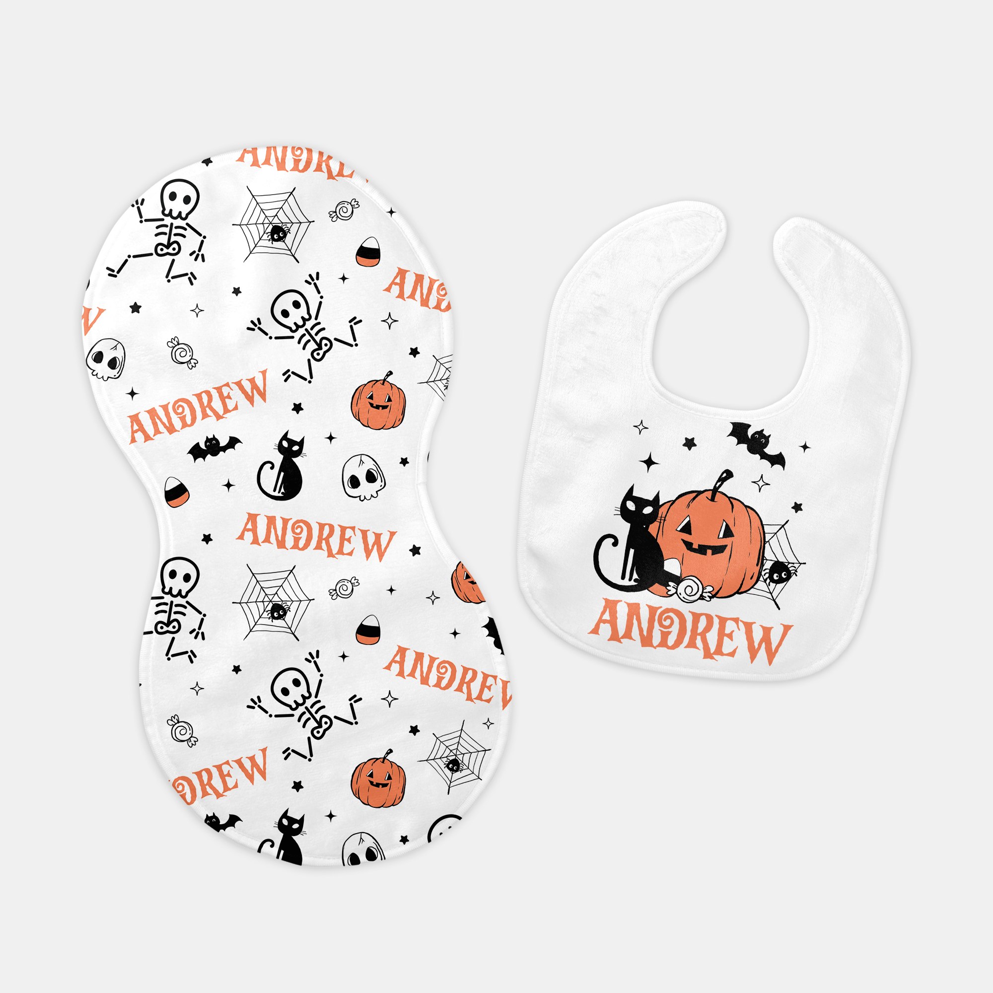Personalized Bib in Bony Boo