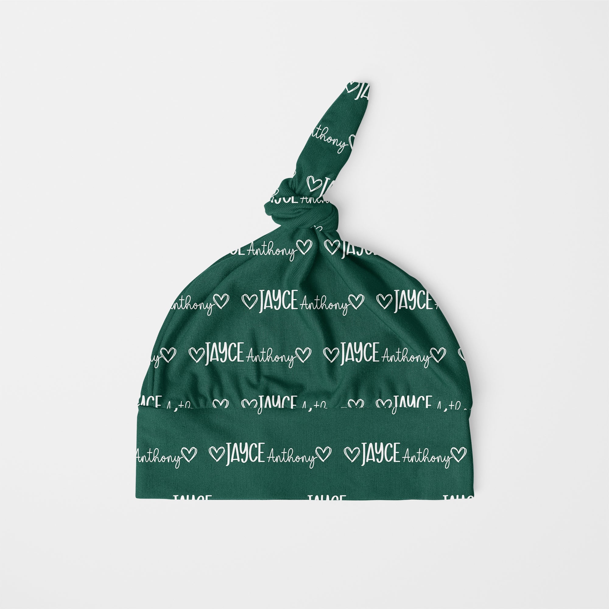 Personalized Knotted Hat in Mono Name