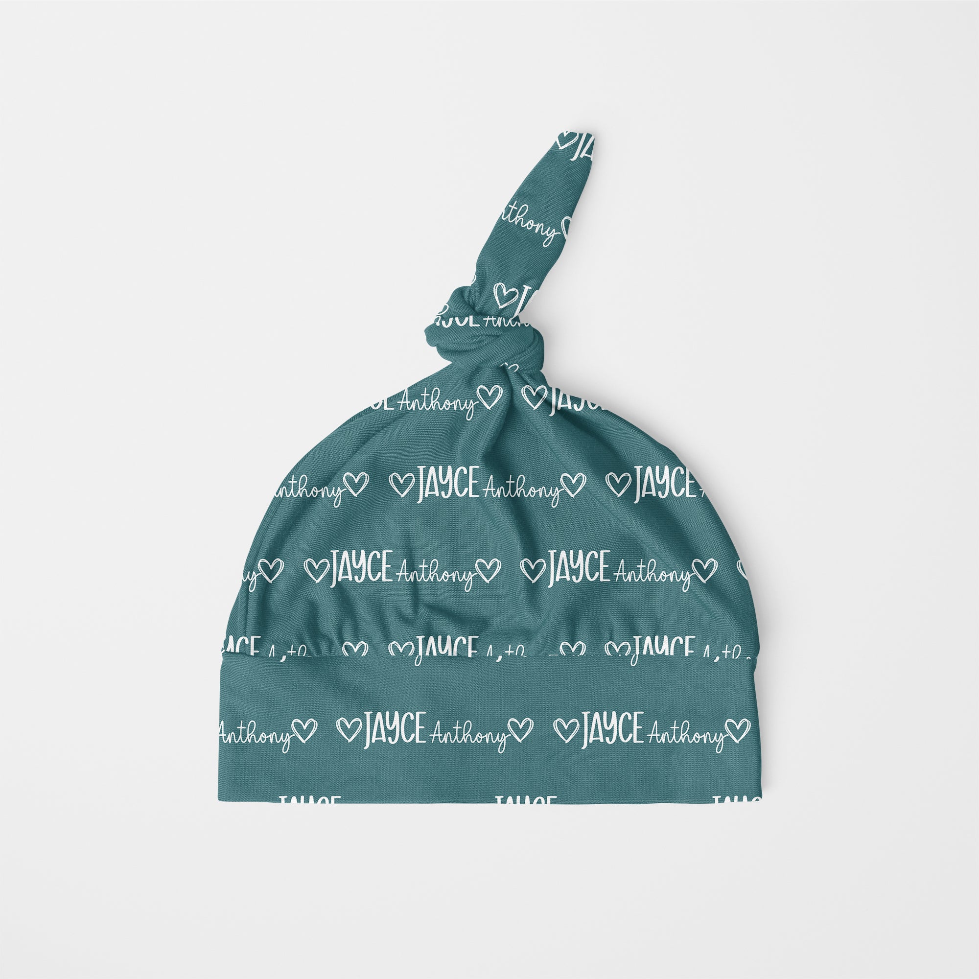 Personalized Knotted Hat in Mono Name