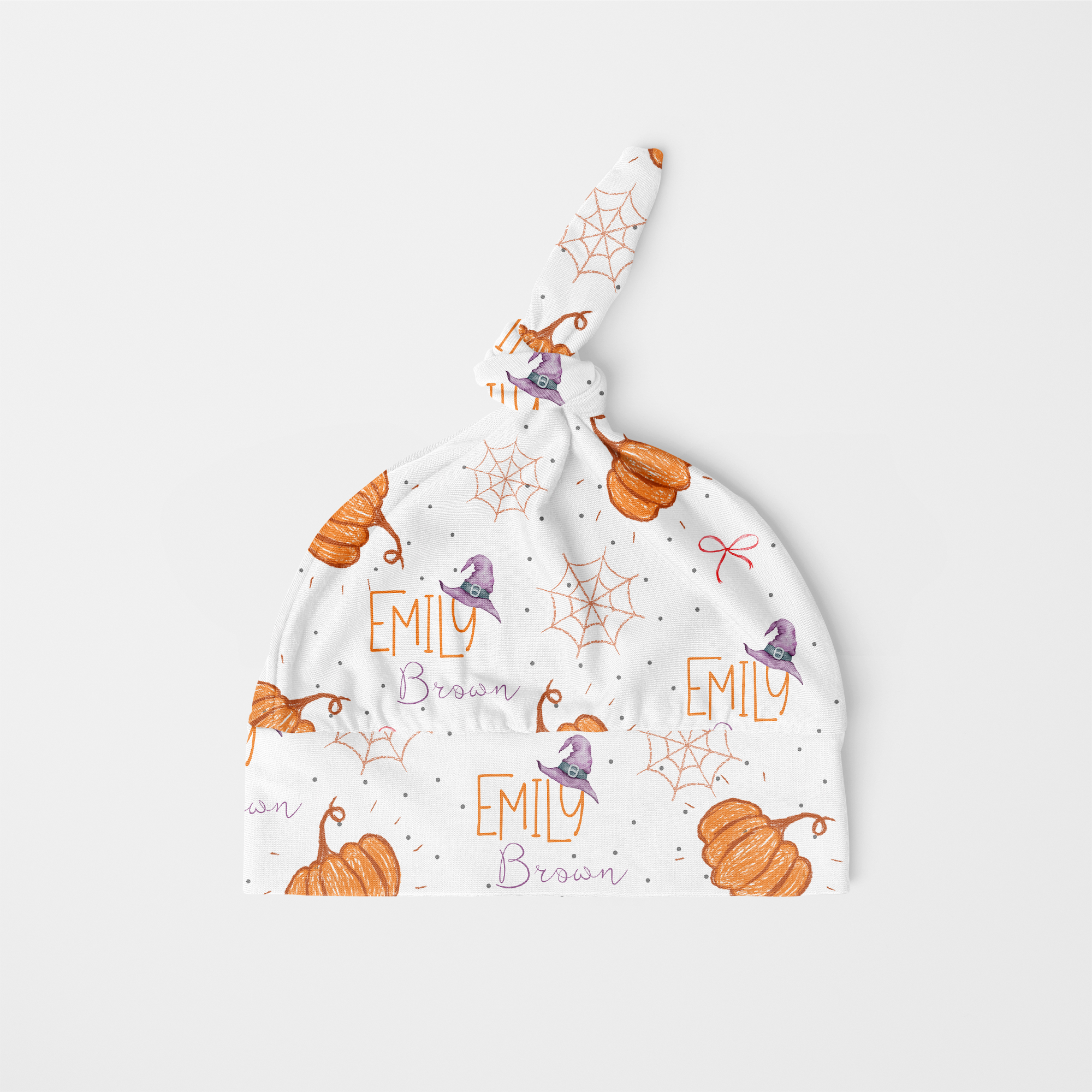 Little Pumpkin Personalized Knotted Hat
