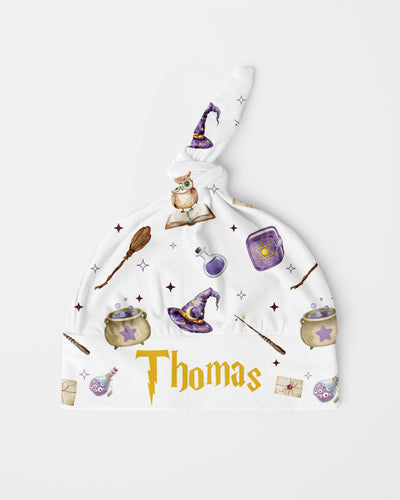 Personalized Knotted Hat in Wizard School