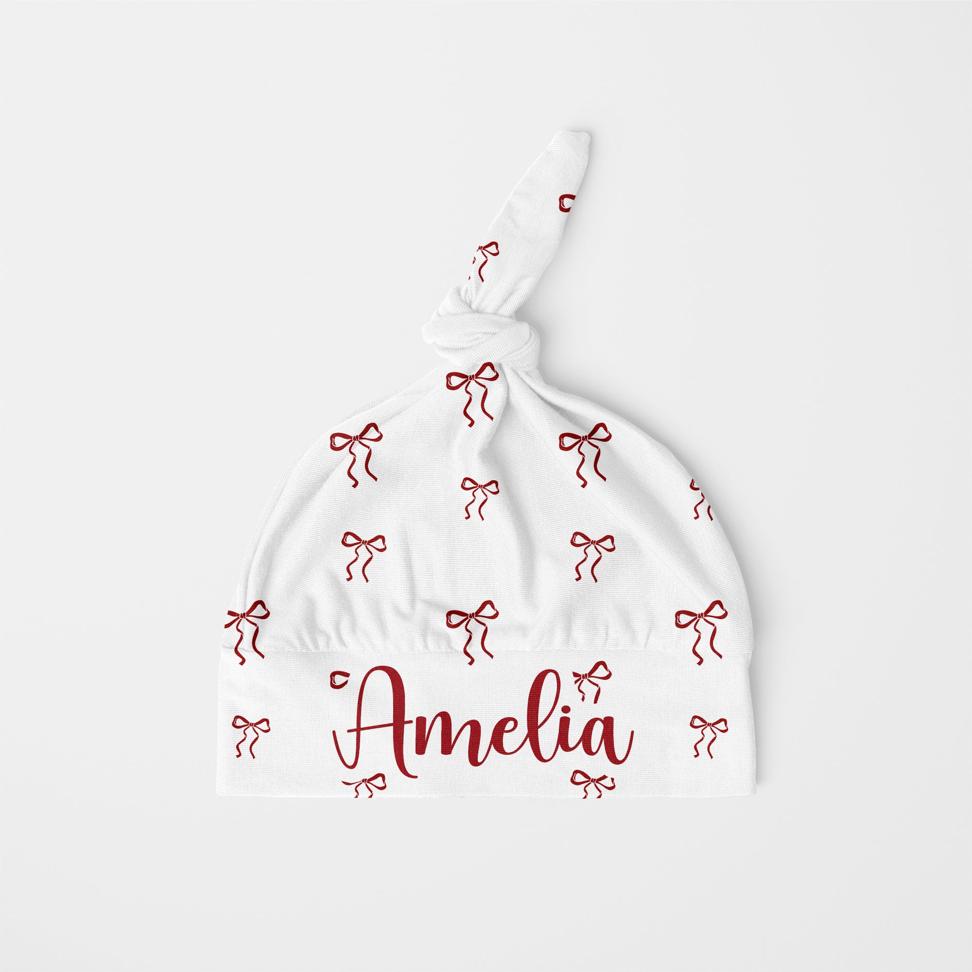 Coquette Ribbon Personalized Knotted Hat