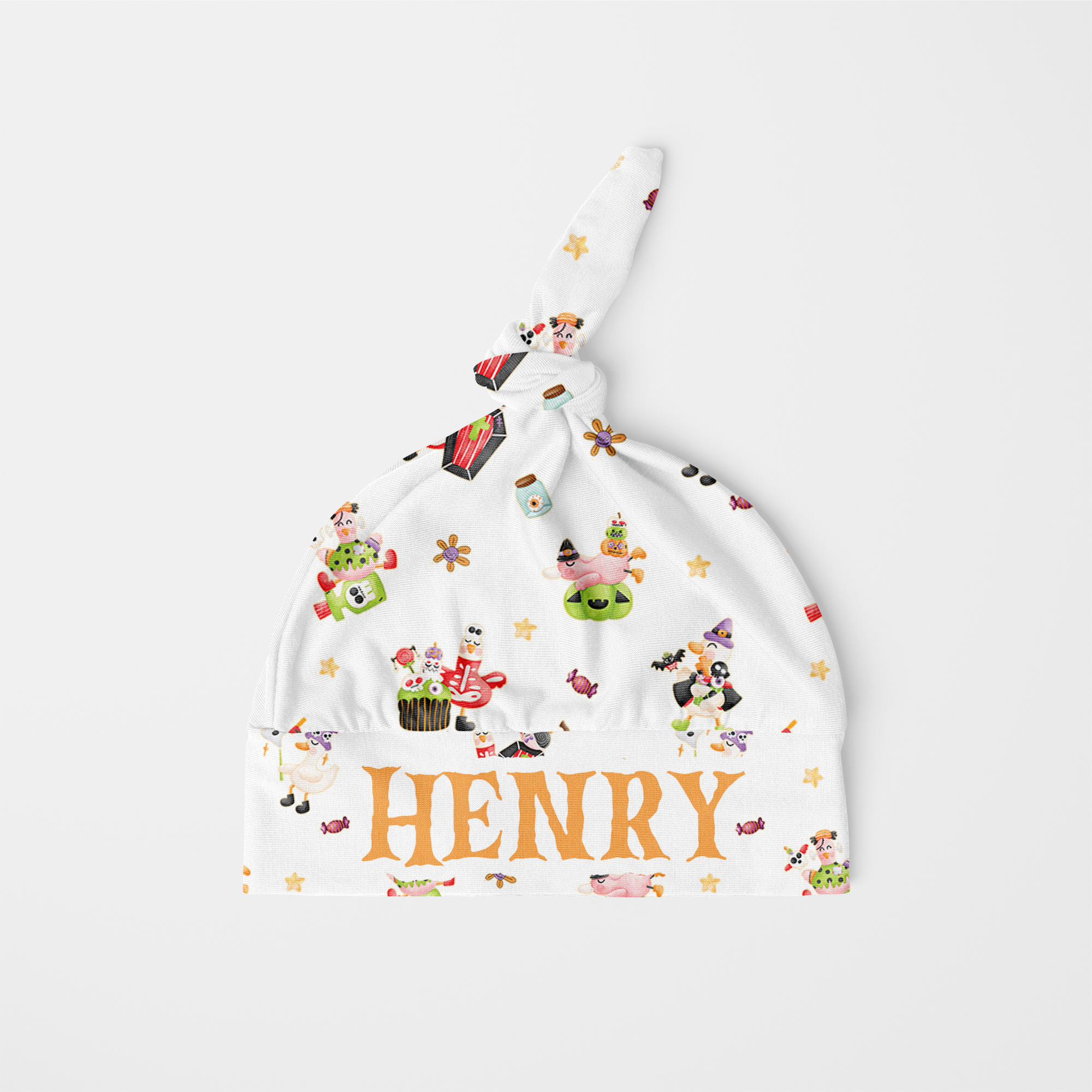 Goose In Booland Personalized Knotted Hat