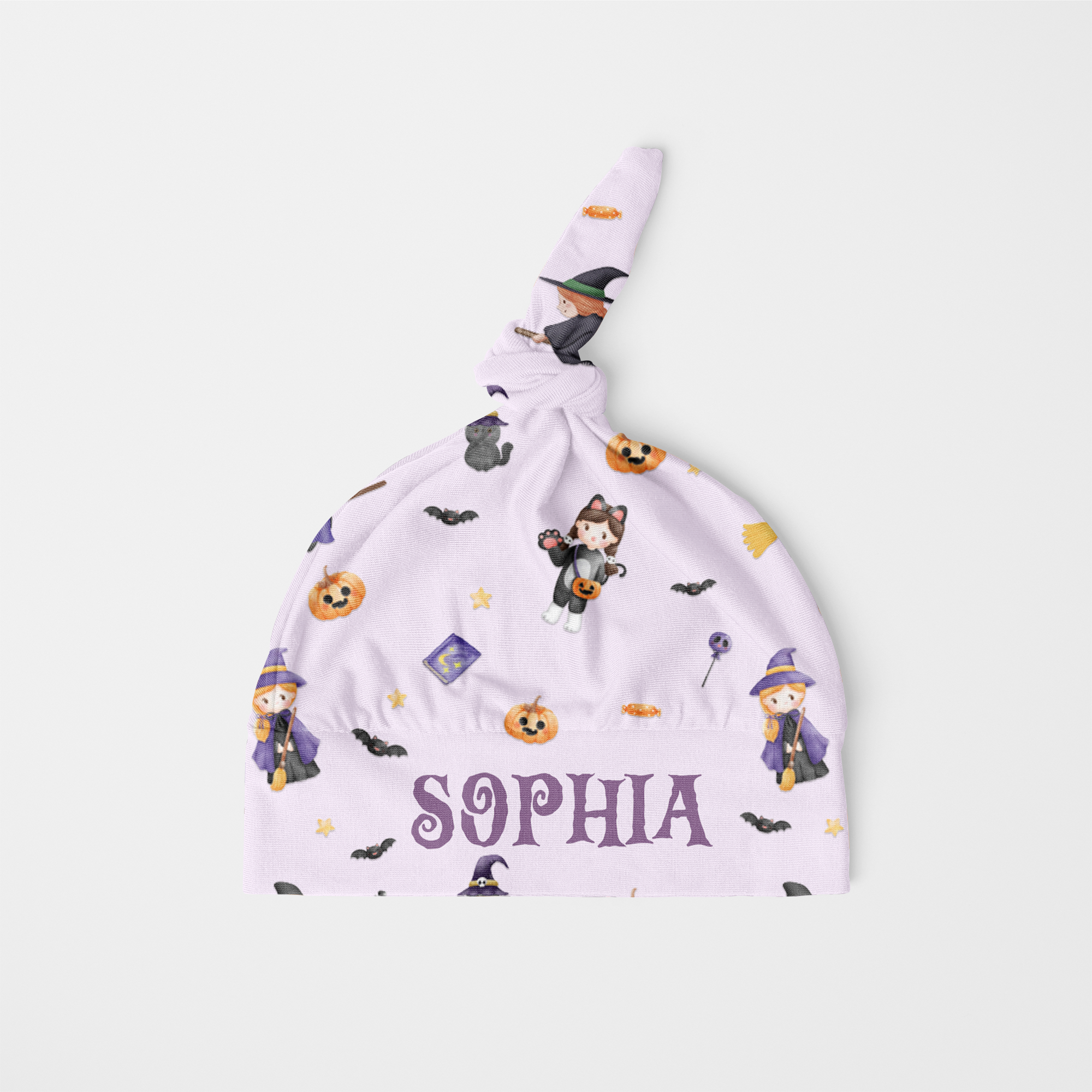 Personalized Knotted Hat in Dress-up Babe