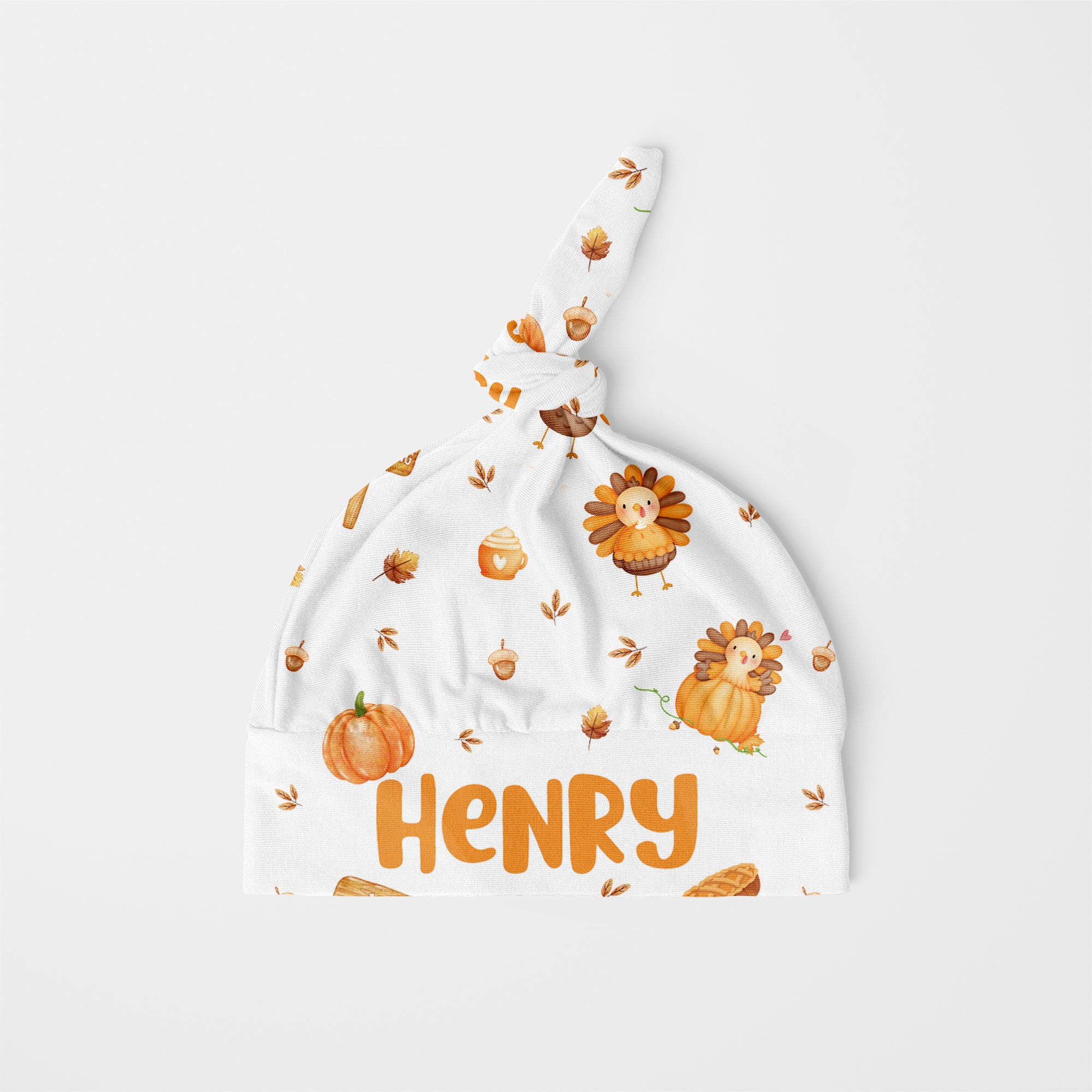 Babe's 1st Thanks Giving Personalized Knotted Hat