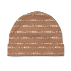 Personalized Beanie Mono Name in Camel