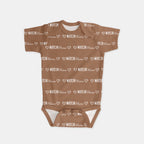 Personalized Bodysuit Mono Name in Camel