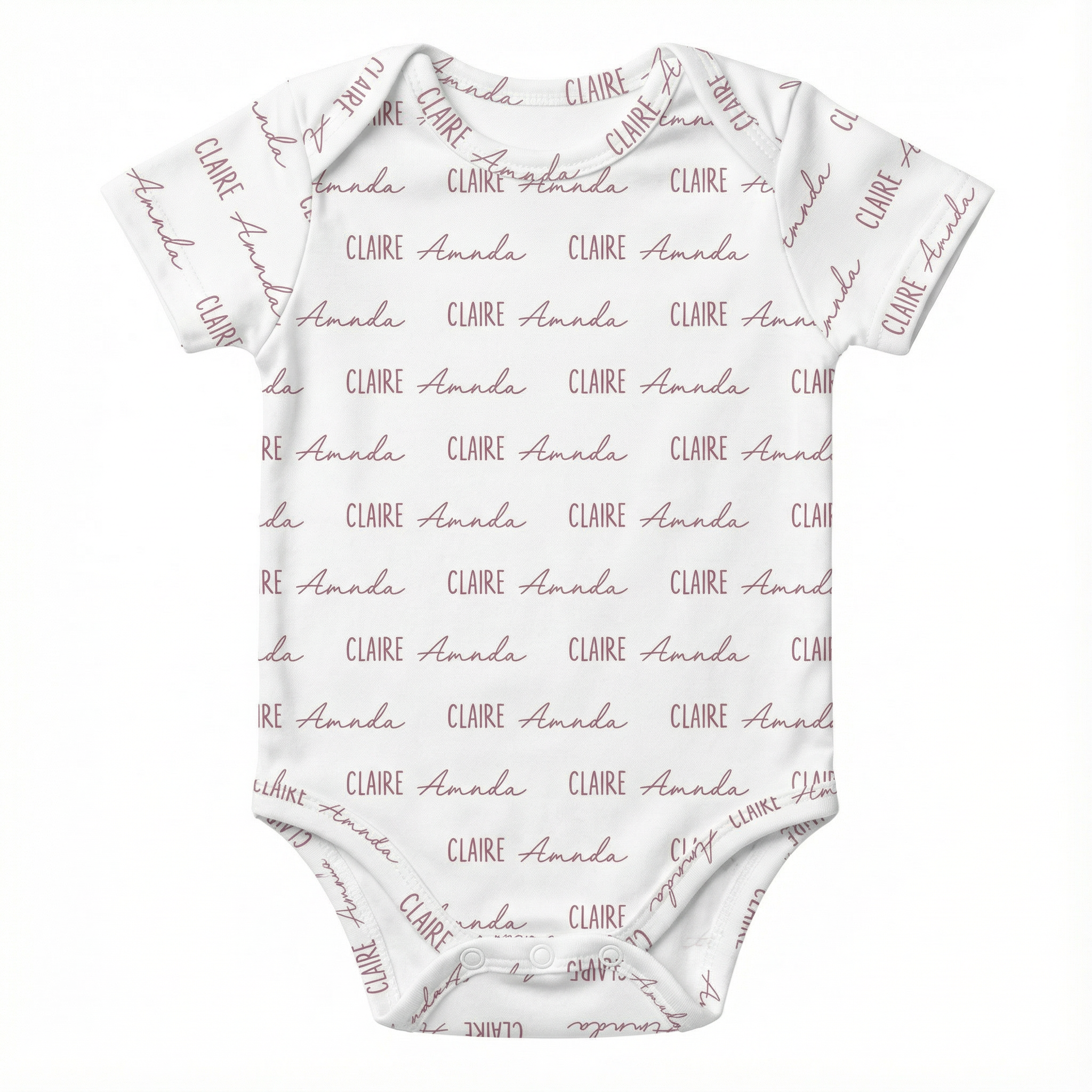 Personalized Bodysuit Font Duo in Cloud
