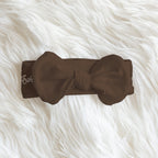 Personalized Bow Headband in Brown