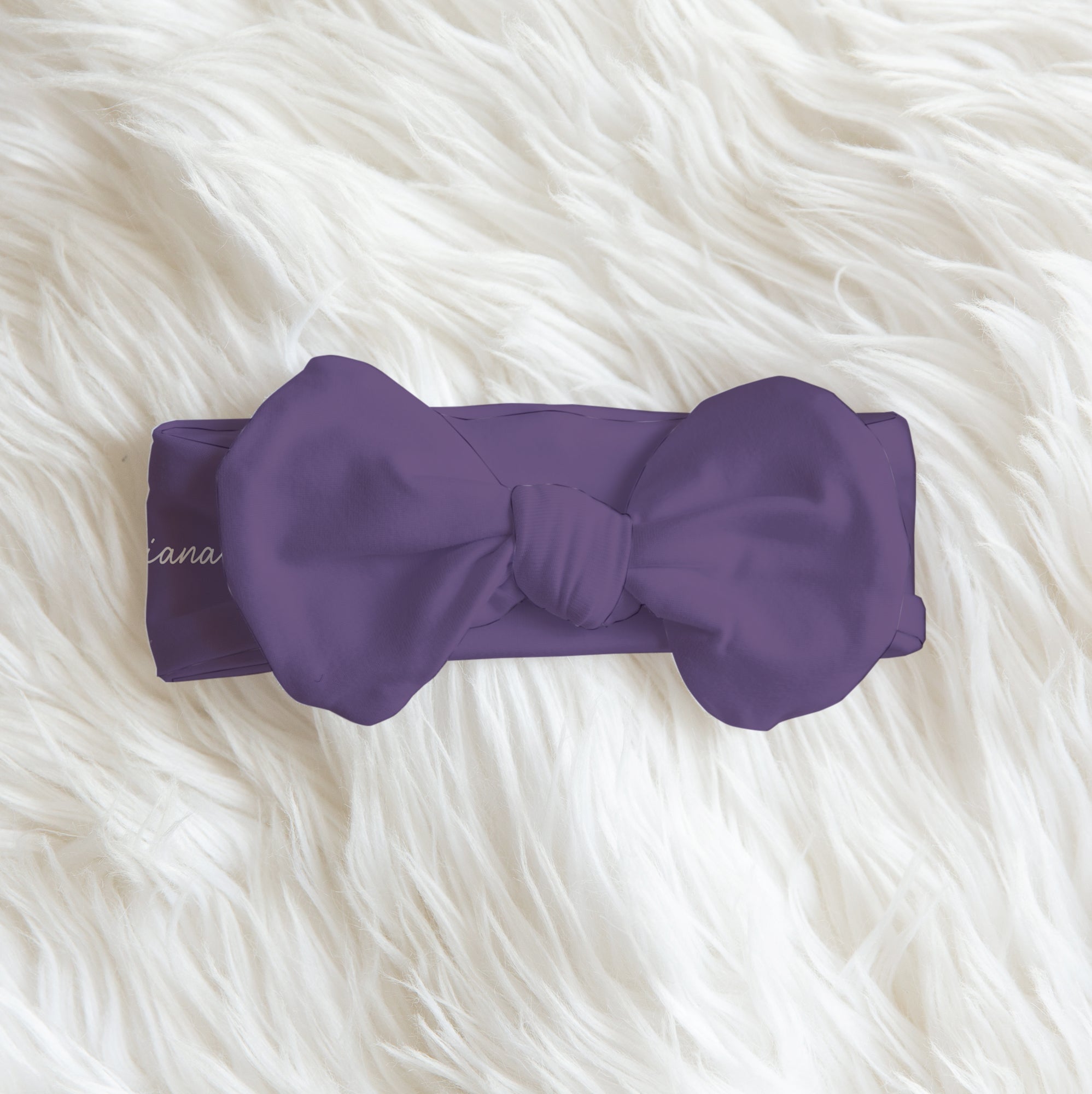 Purple Butterfly Personalized Bow Headband