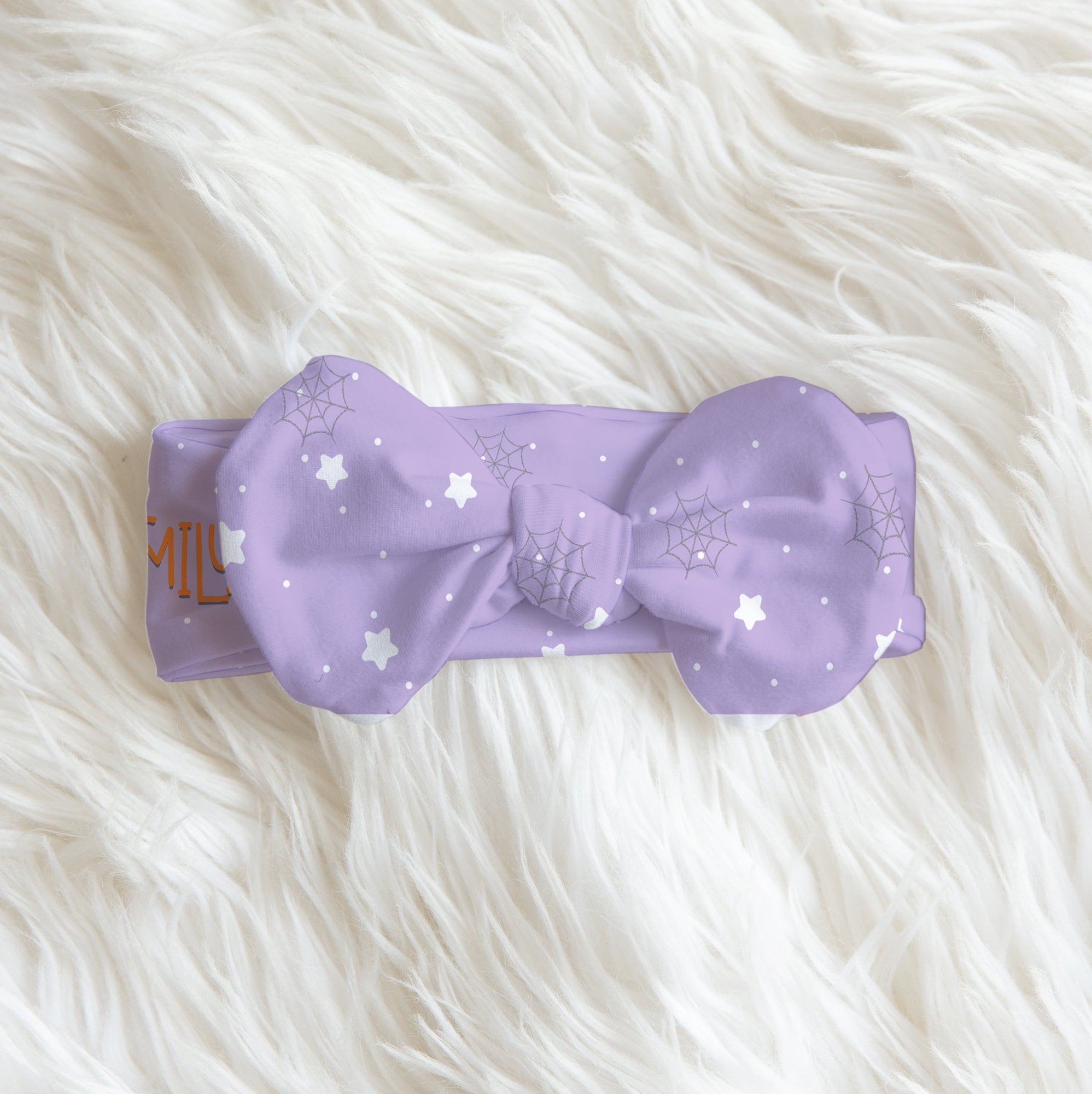 Little Pumpkin Personalized Bow Headband