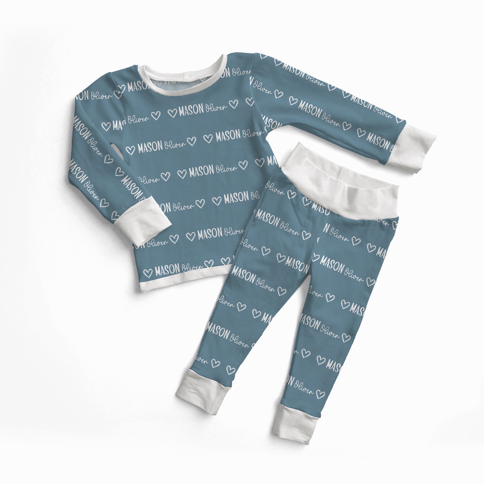 Personalized Pajama Set in Mono Name