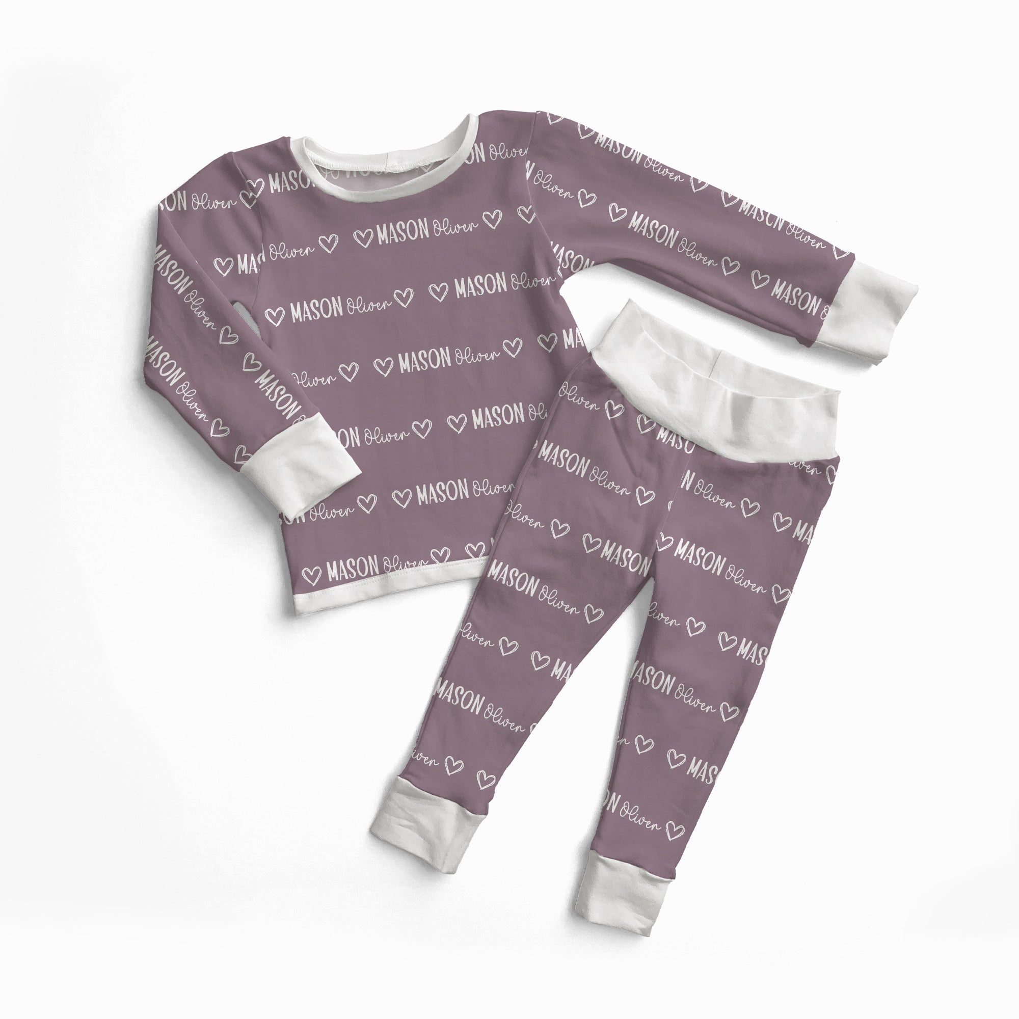 Personalized Pajama Set in Mono Name