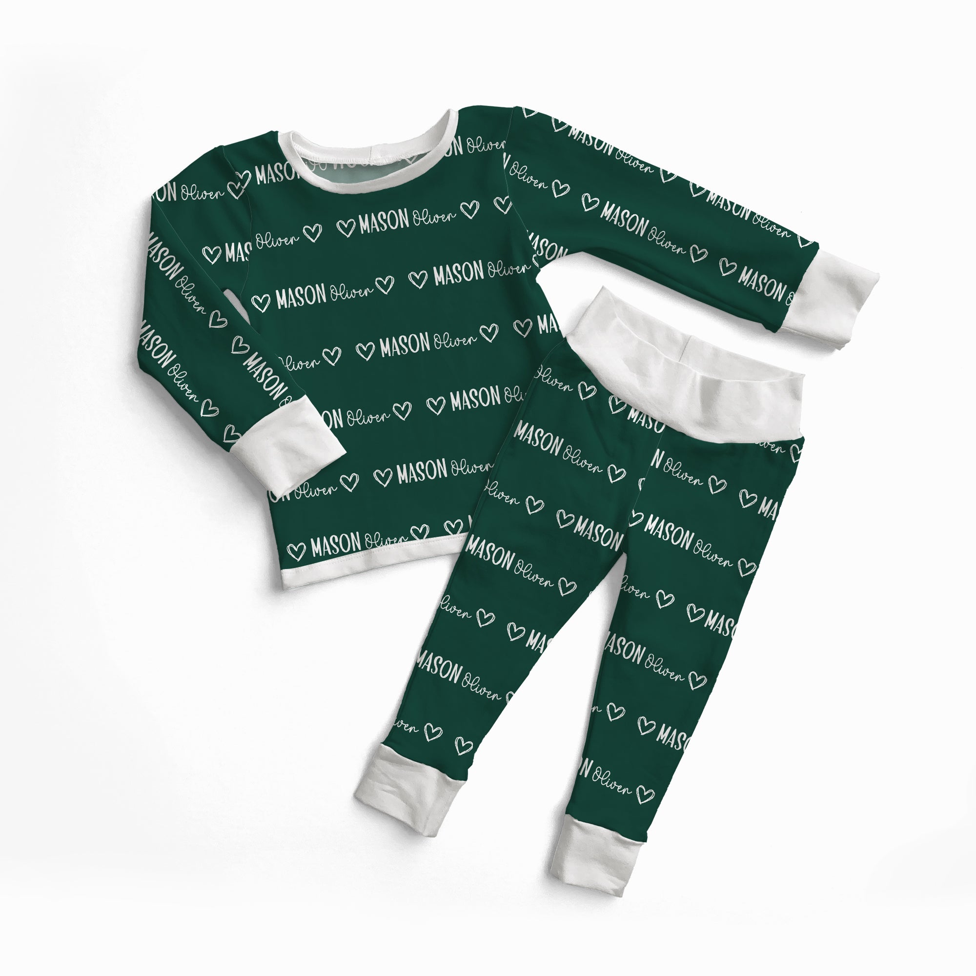Personalized Pajama Set in Mono Name