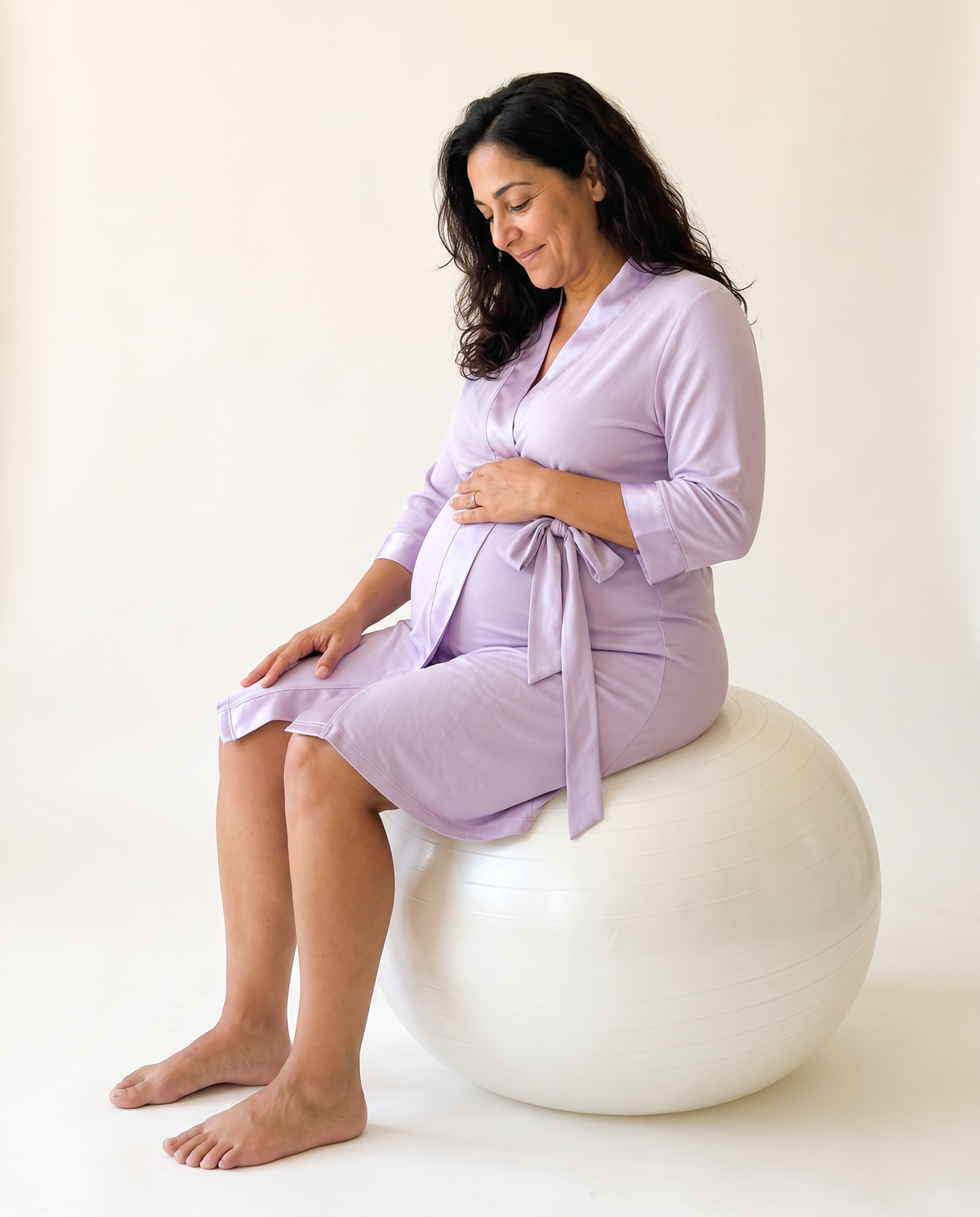 Maternity Robe in Purple