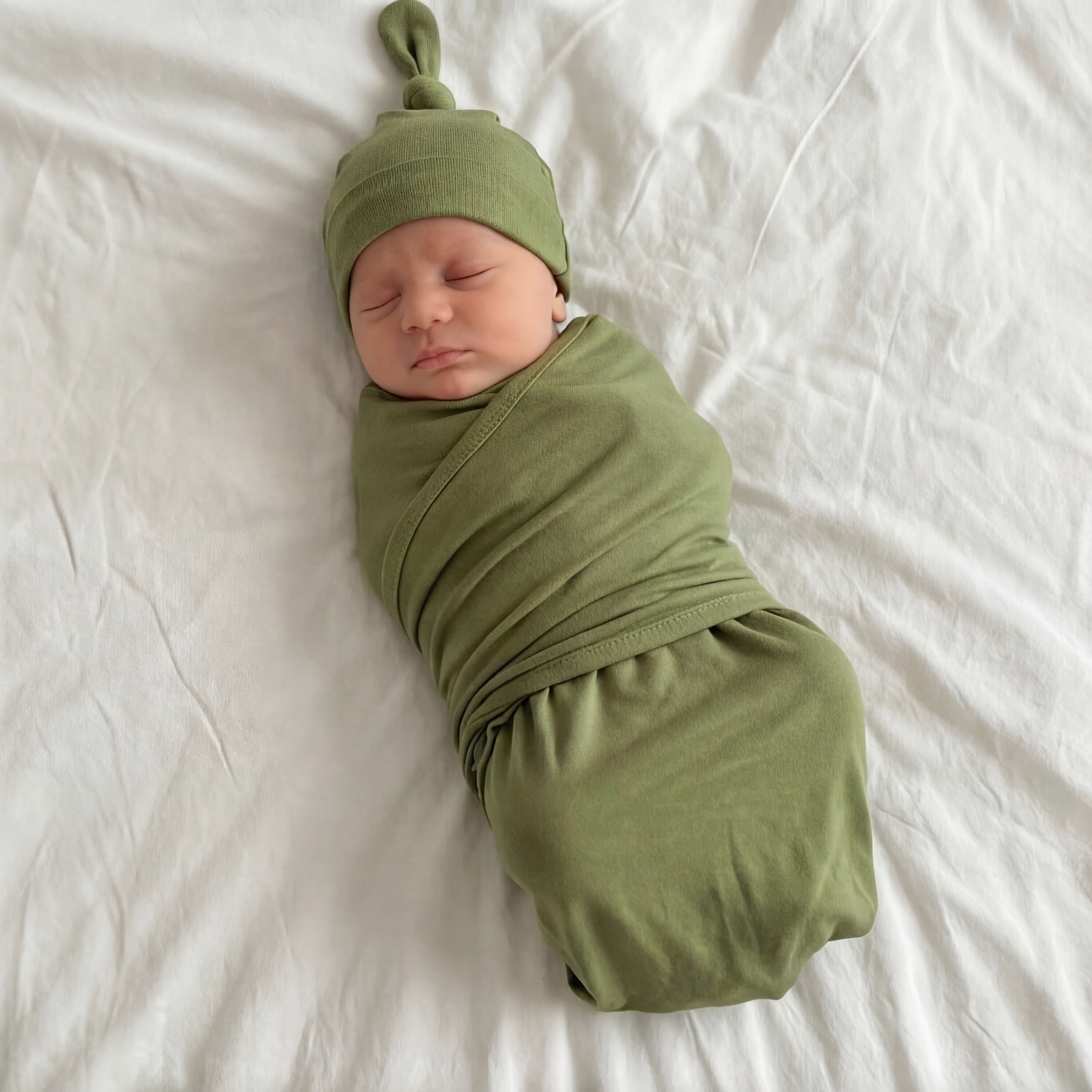 Swaddle with Hat Set in Forest