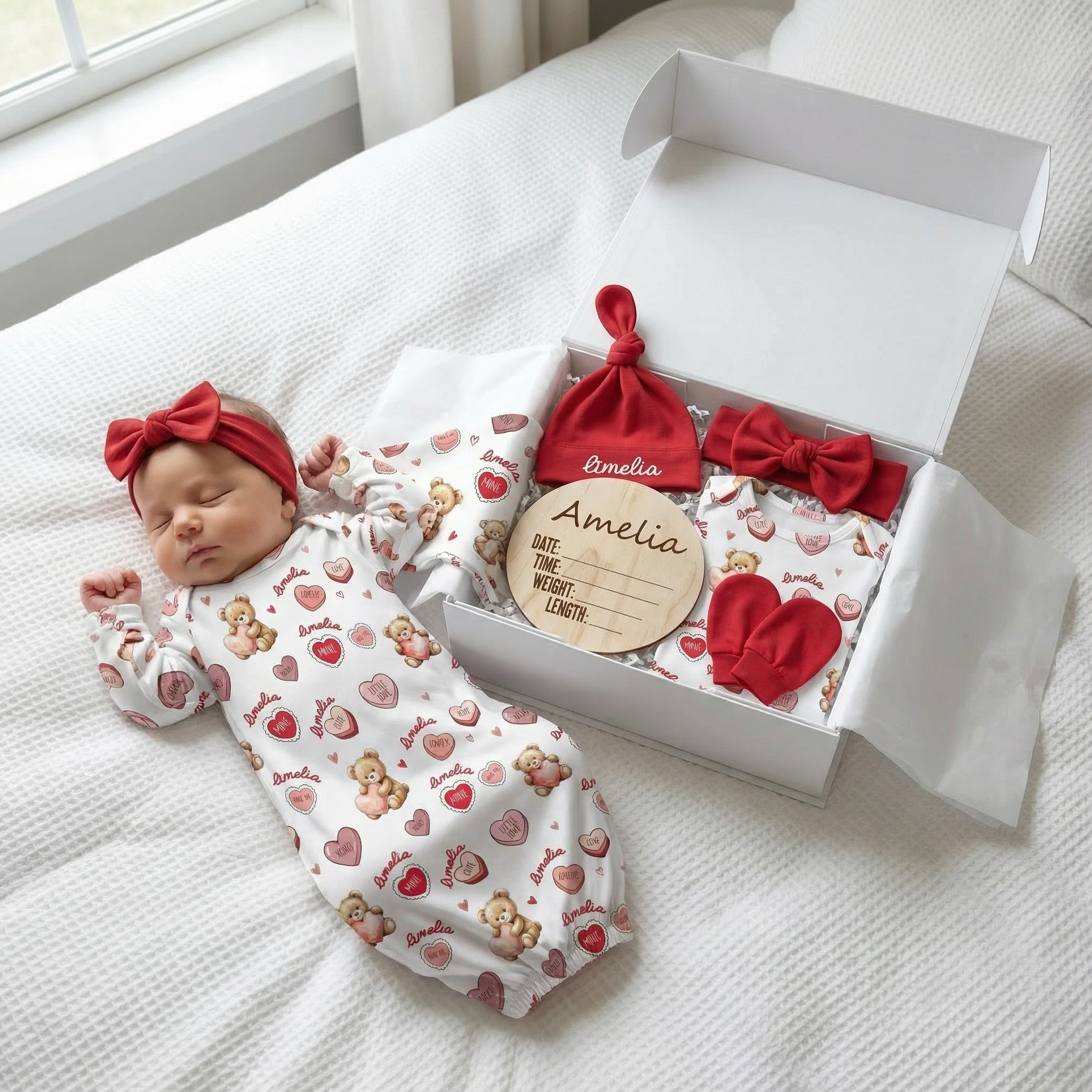The Ultimate Baby Gift Set in Red Sweet Heart