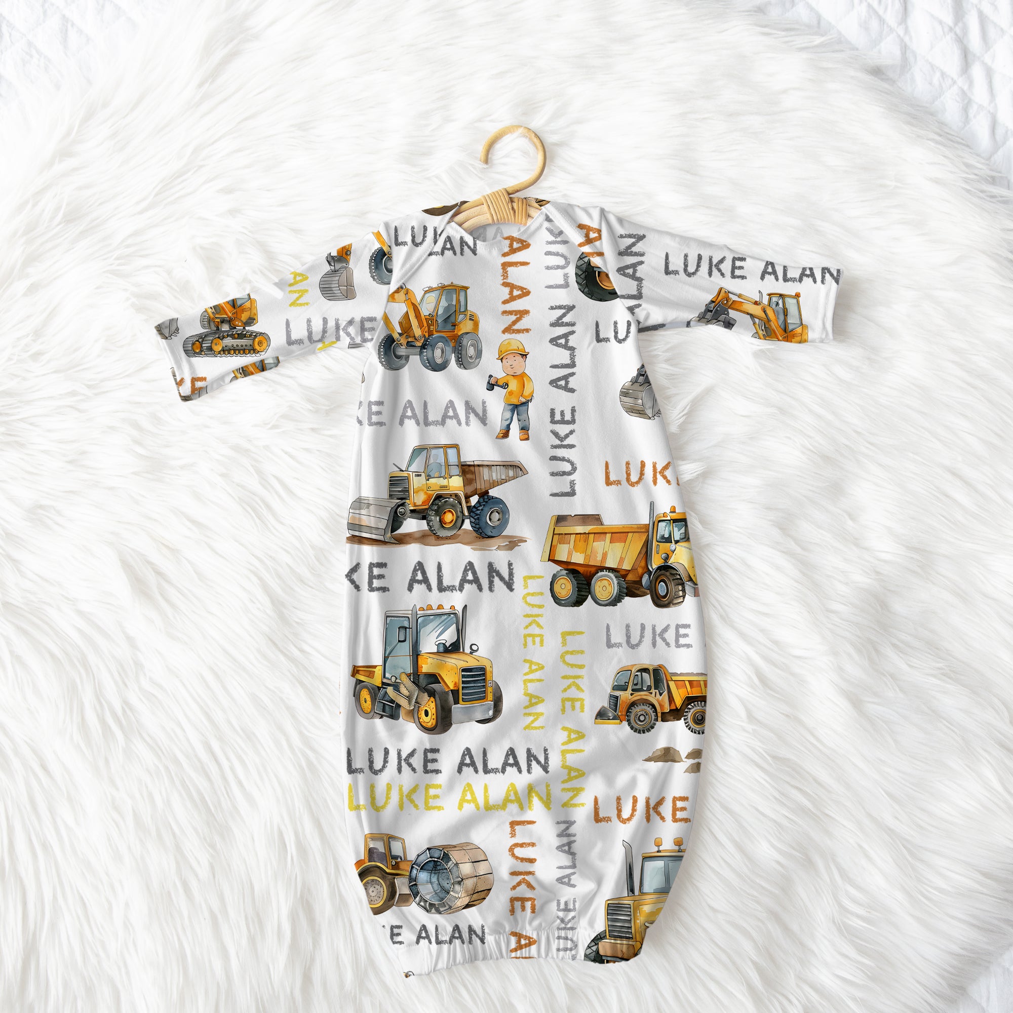 Personalized Sleep Gown in Truck