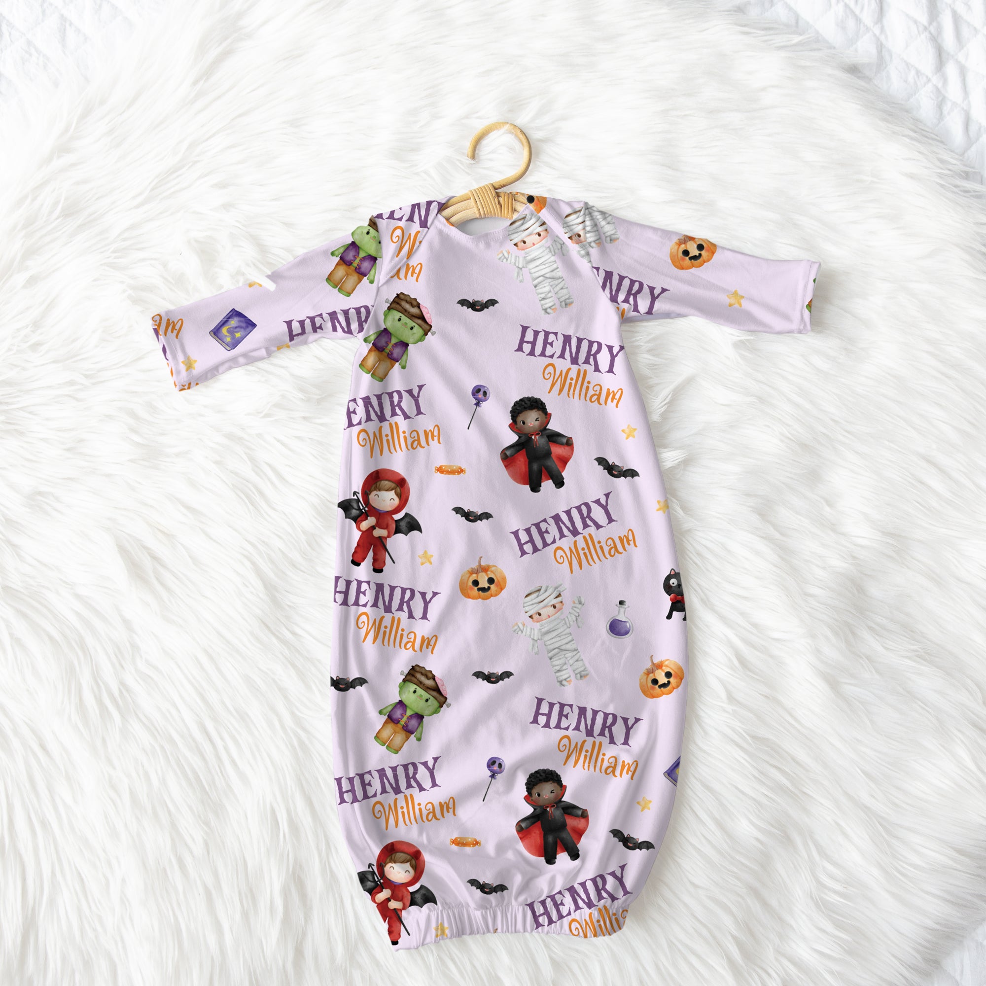 Personalized Sleep Gown in Dress-up Boy