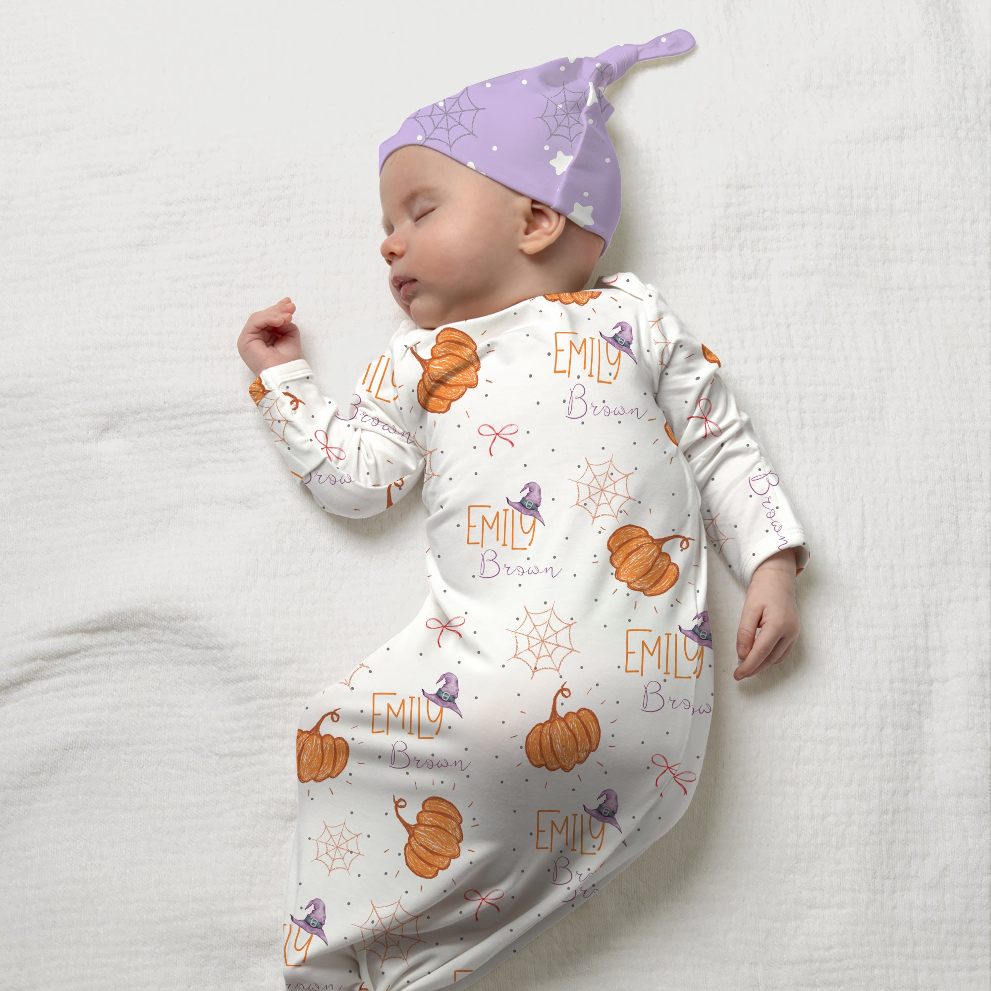 Personalized Sleep Gown in Little Pumpkin