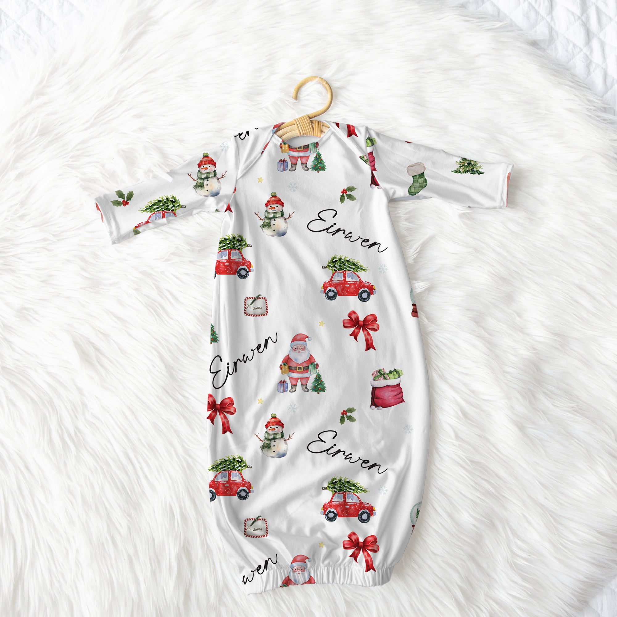 Personalized Sleep Gown in Christmas Day