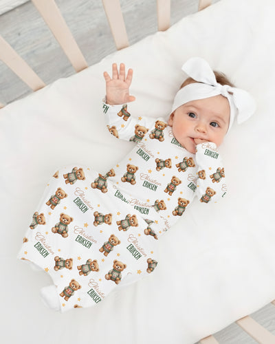 Personalized Sleep Gown in Cozy Bear