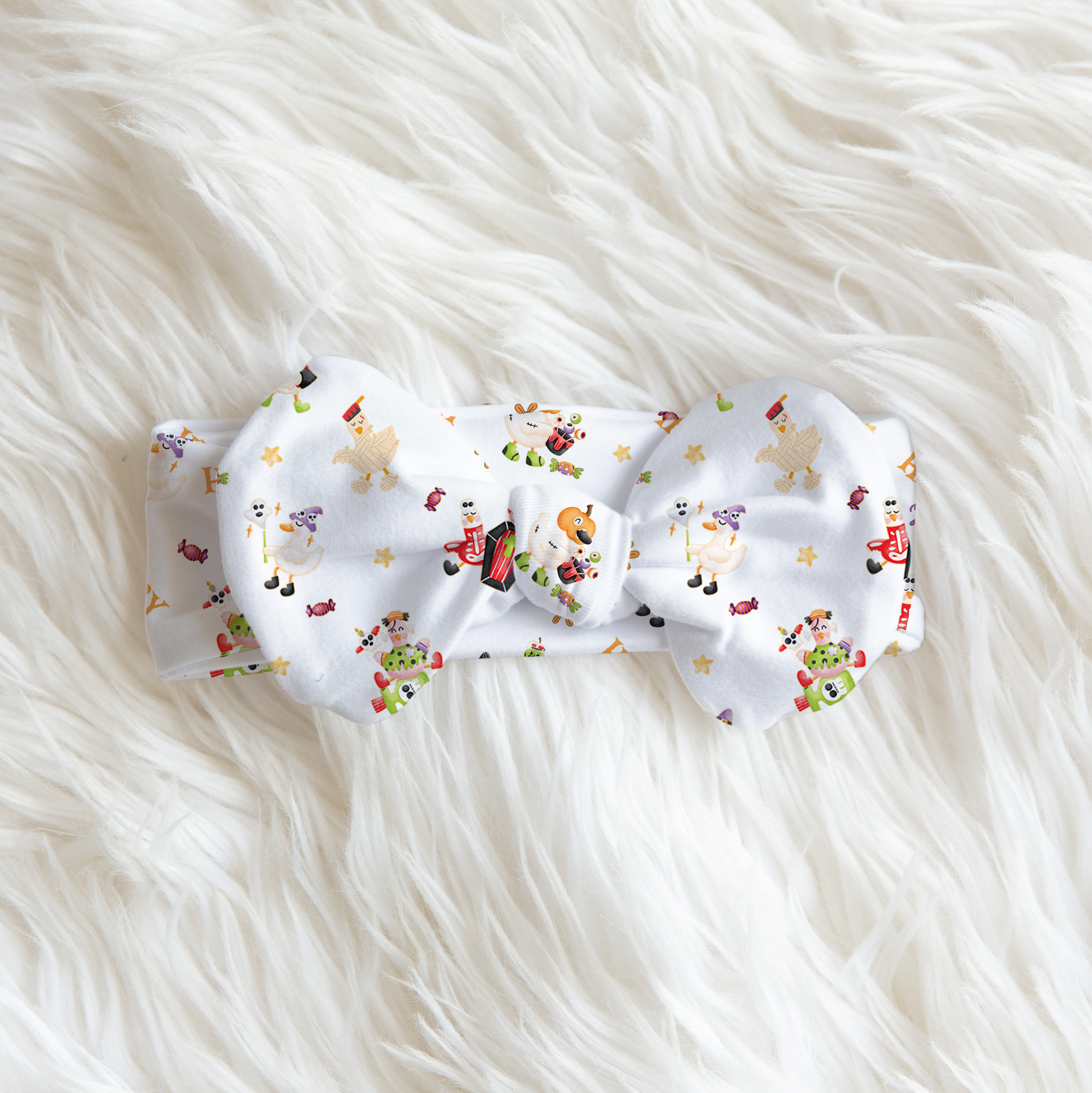 Goose In Booland Personalized Bow Headband