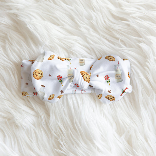 Personalized Bow Headband in Sweet Cookie