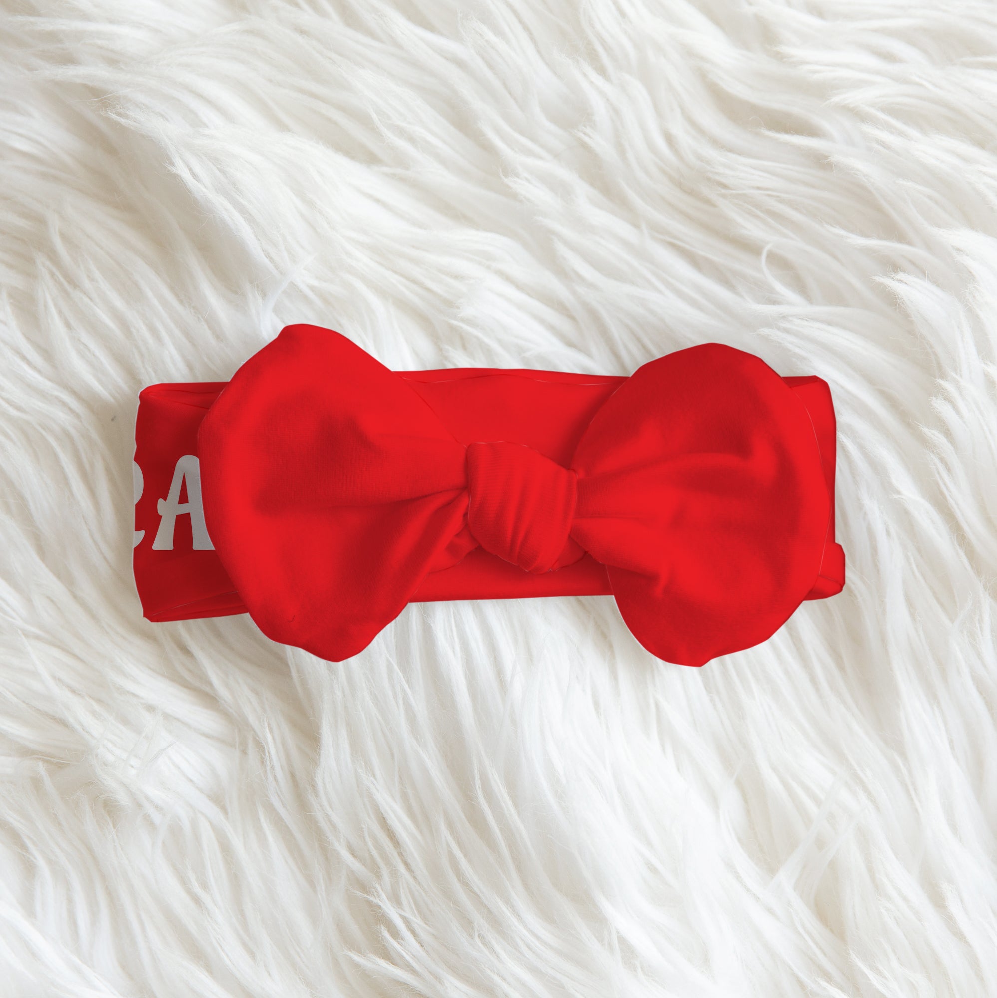 Candy Cane Personalized Bow Headband