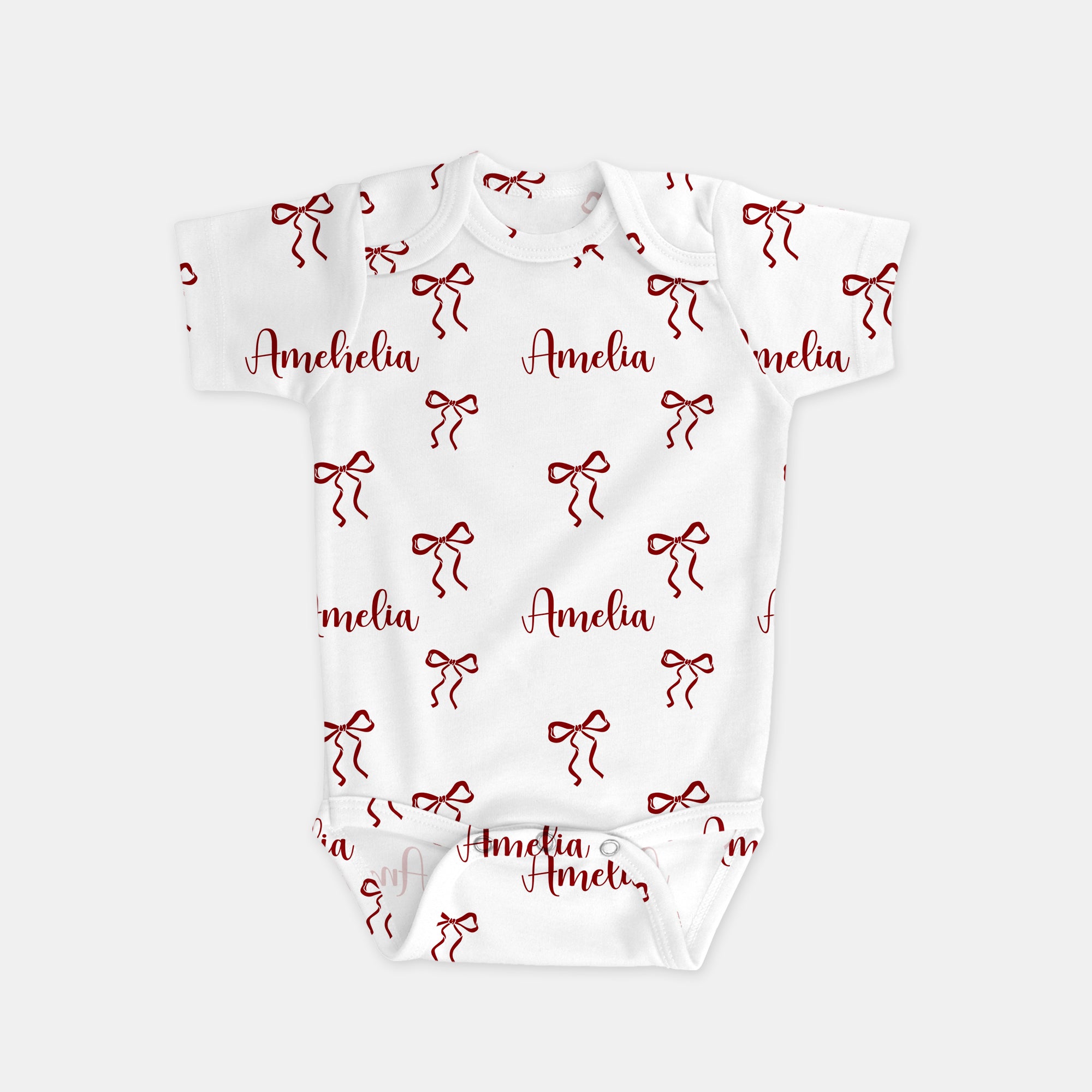 Coquette Ribbon Personalized Graphic Bodysuit
